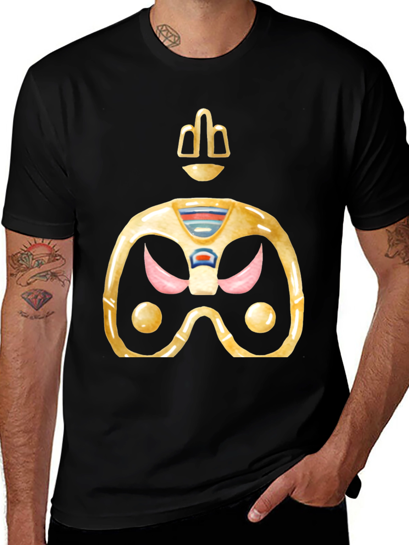 Variant 3 of Retro Gaming T-Shirt - Gold Space Controller