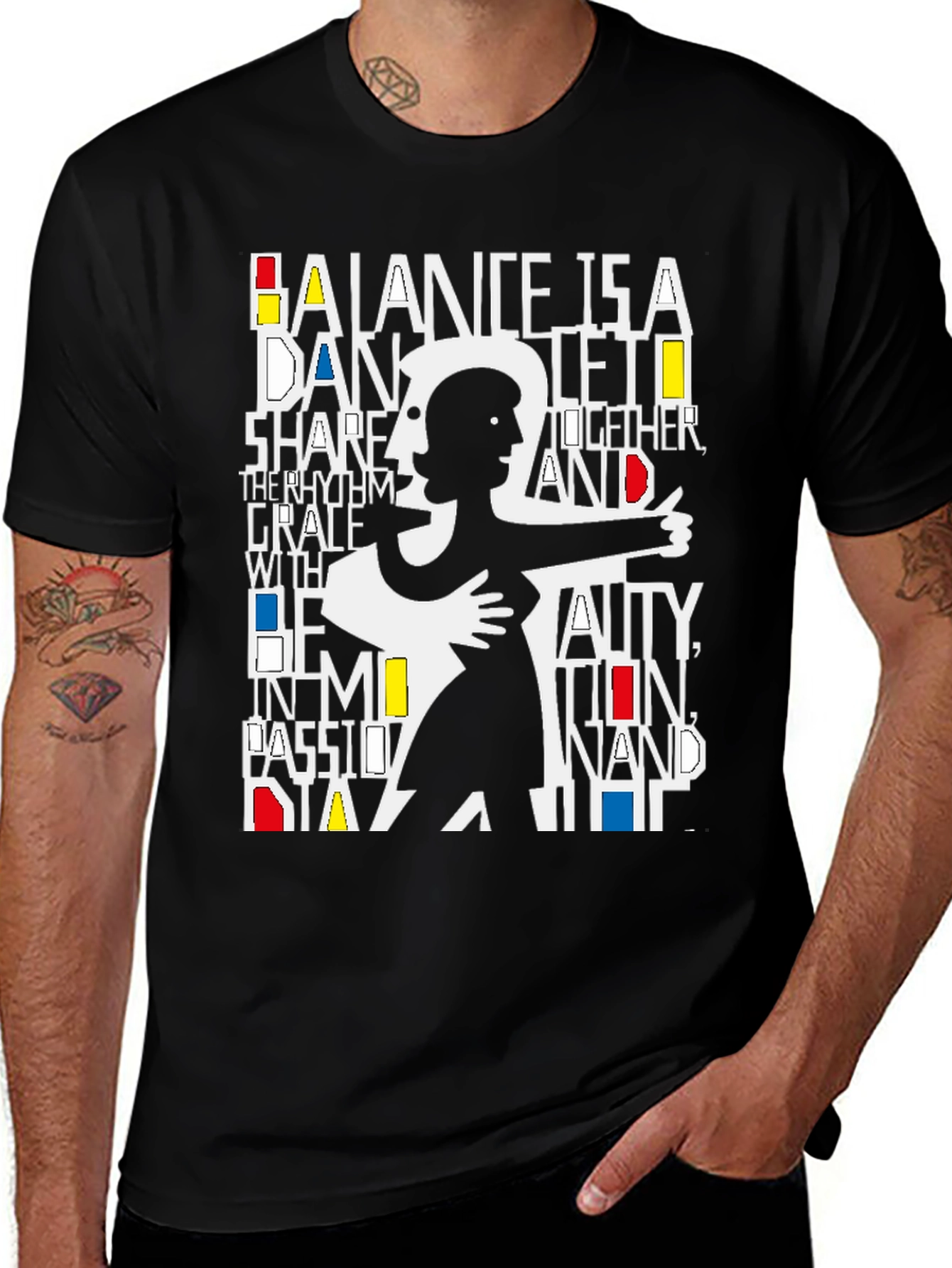 Variant 16 of Balance Dance T-Shirt: Rhythm & Grace Tee