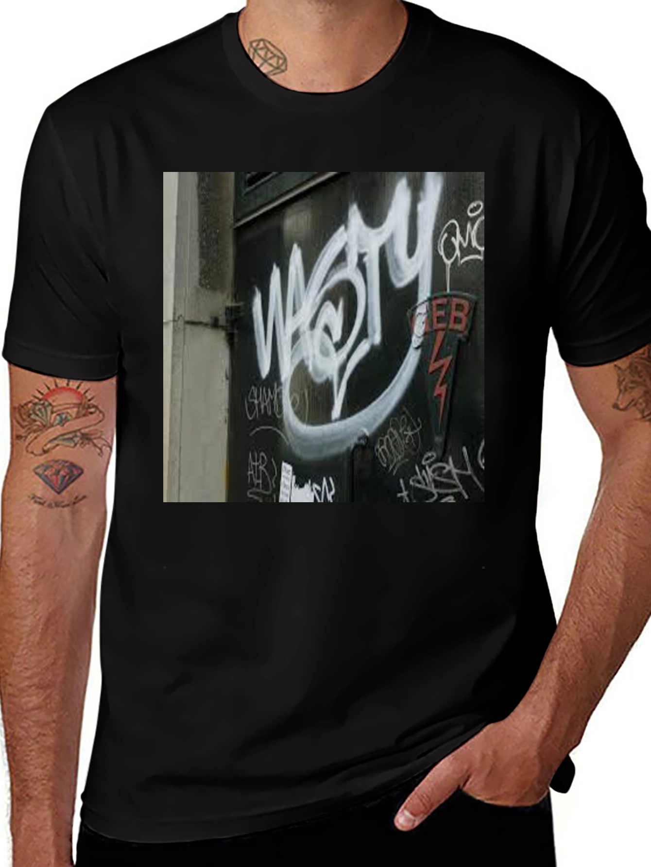 Variant 18 of Urban Graffiti Tee - Street Art Style