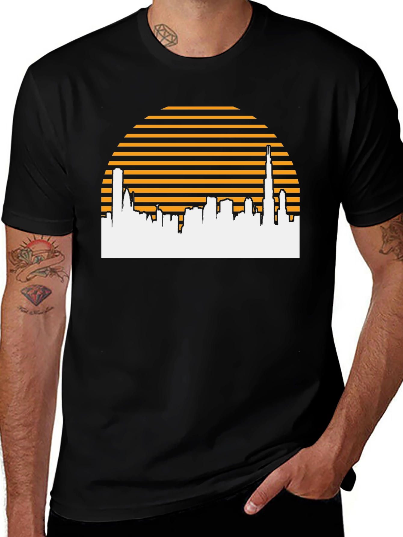 Variant 7 of Retro Cityscape T-Shirt