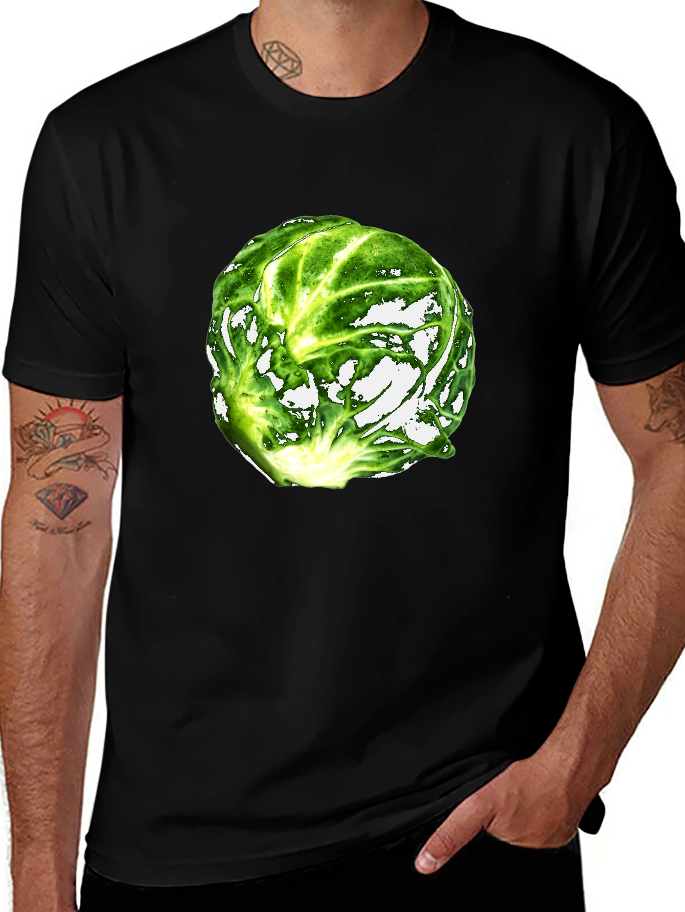 Variant 15 of Brussels Sprout Graphic T-Shirt