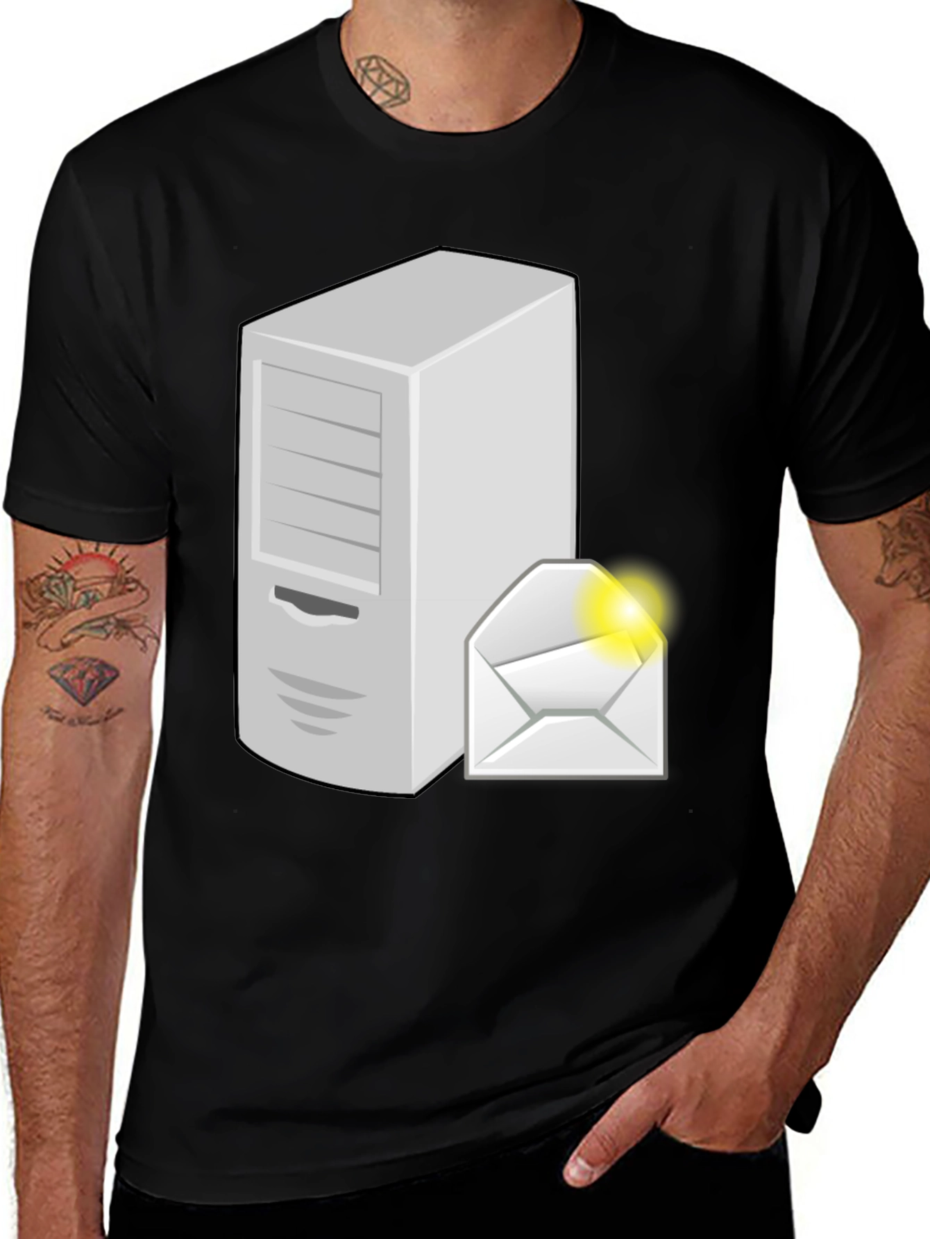 Server & Email Graphic Tee - Geek Chic T-Shirt