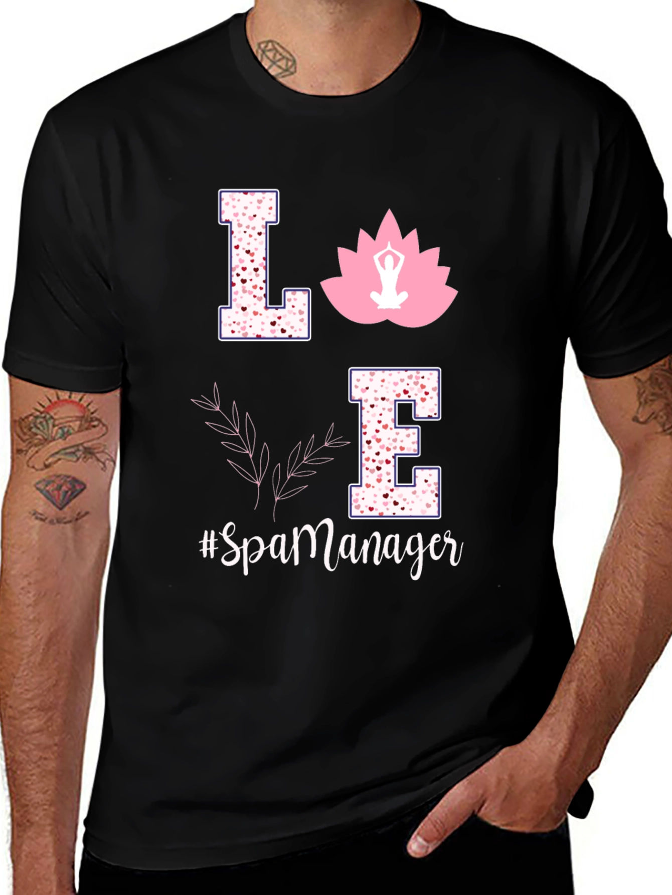 Love Spa Manager T-Shirt Yoga Gift