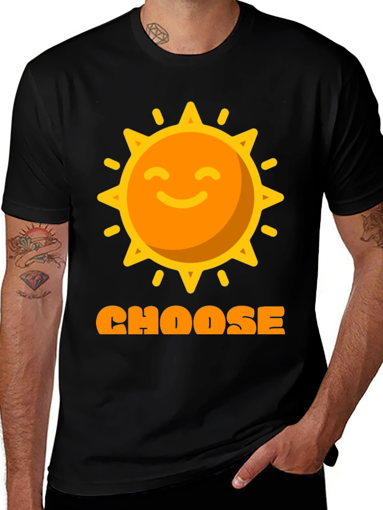 Variant 26 of Choose Sunshine Graphic T-Shirt - Positive Vibes