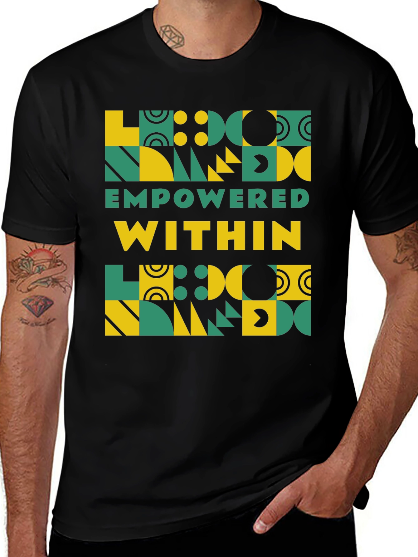 Empowered Within Geometric T-Shirt