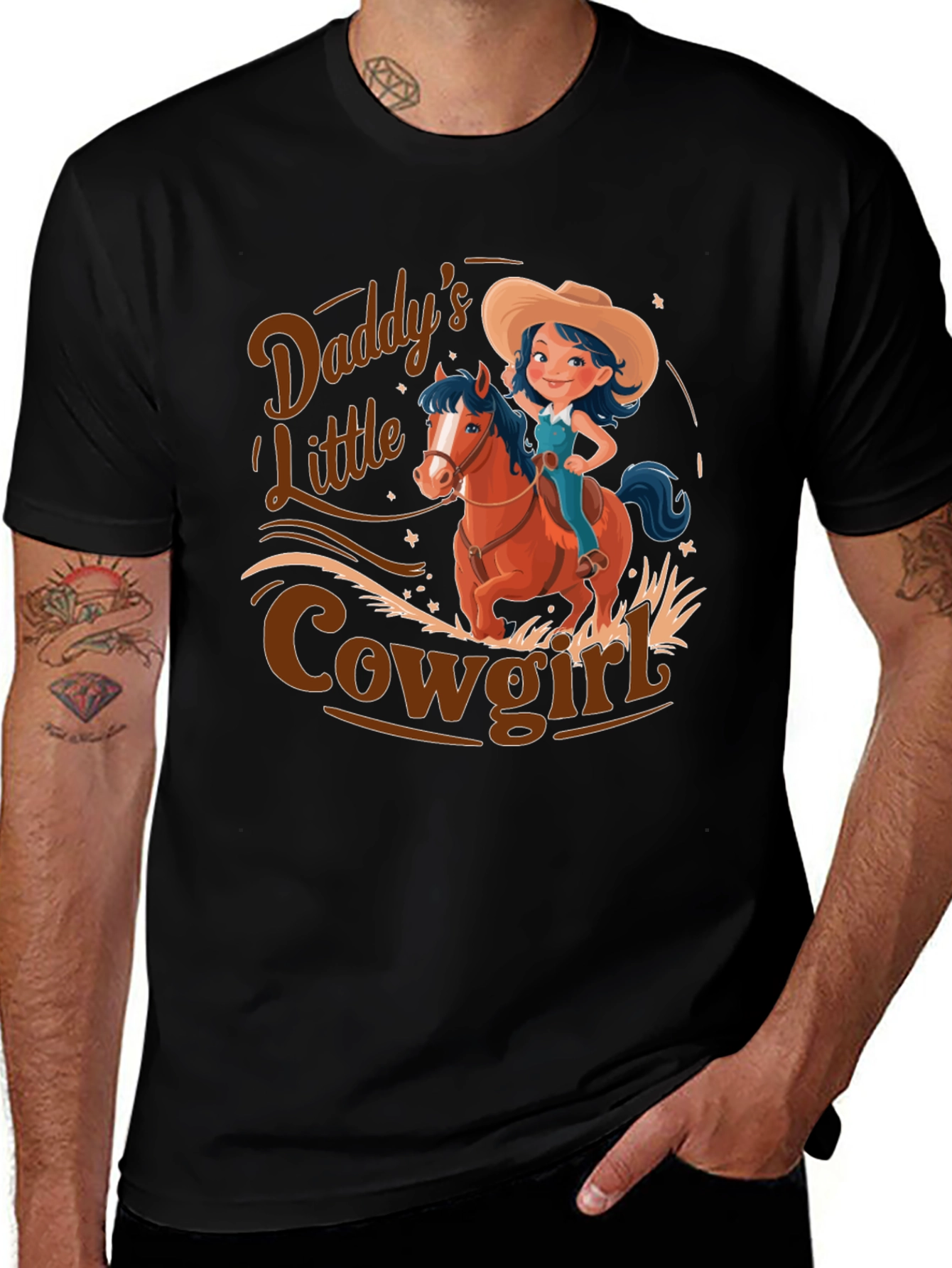 Variant 26 of Daddy's Little Cowgirl Graphic Tee