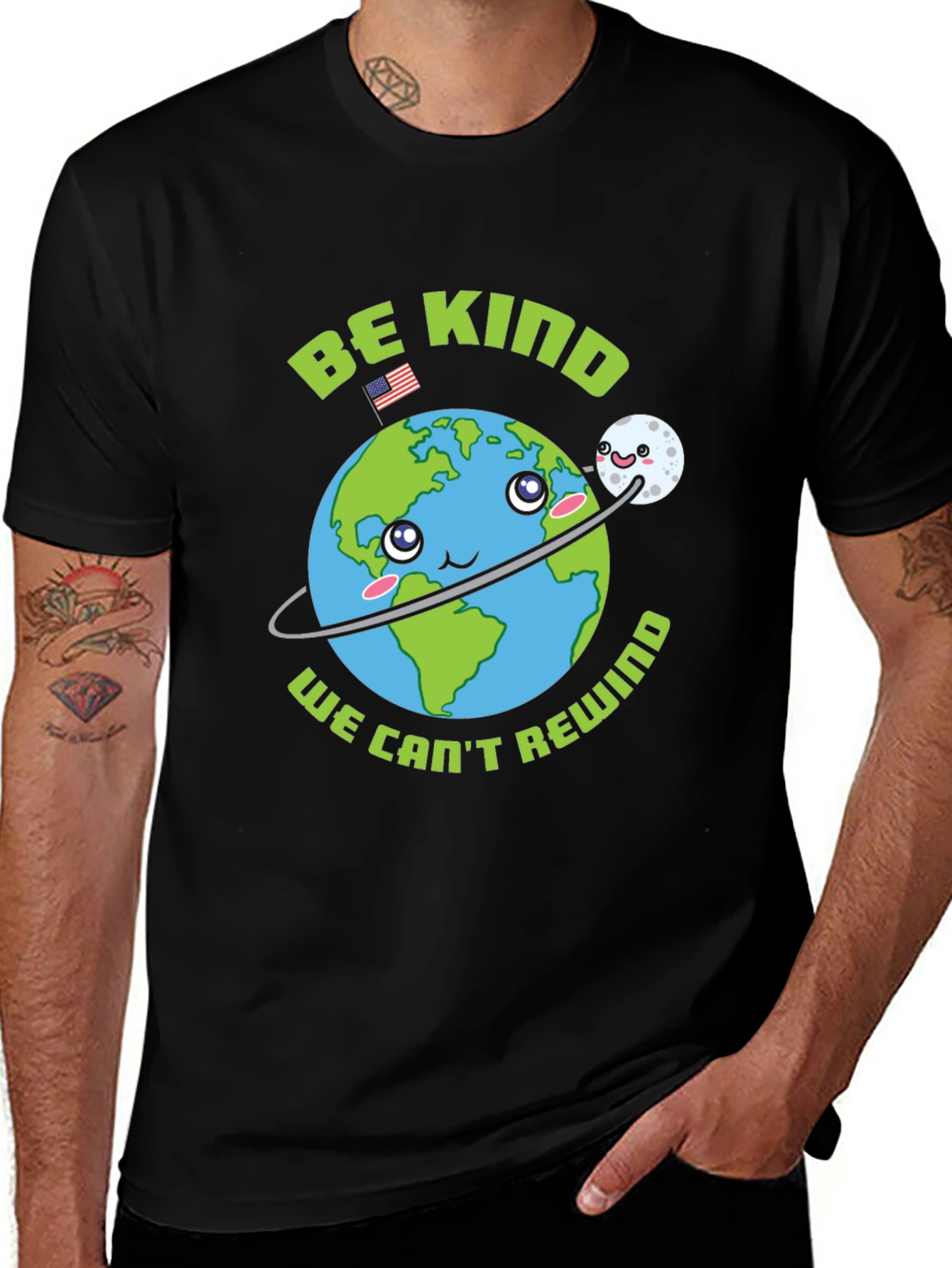 Variant 28 of Be Kind Earth T-Shirt - We Can't Rewind
