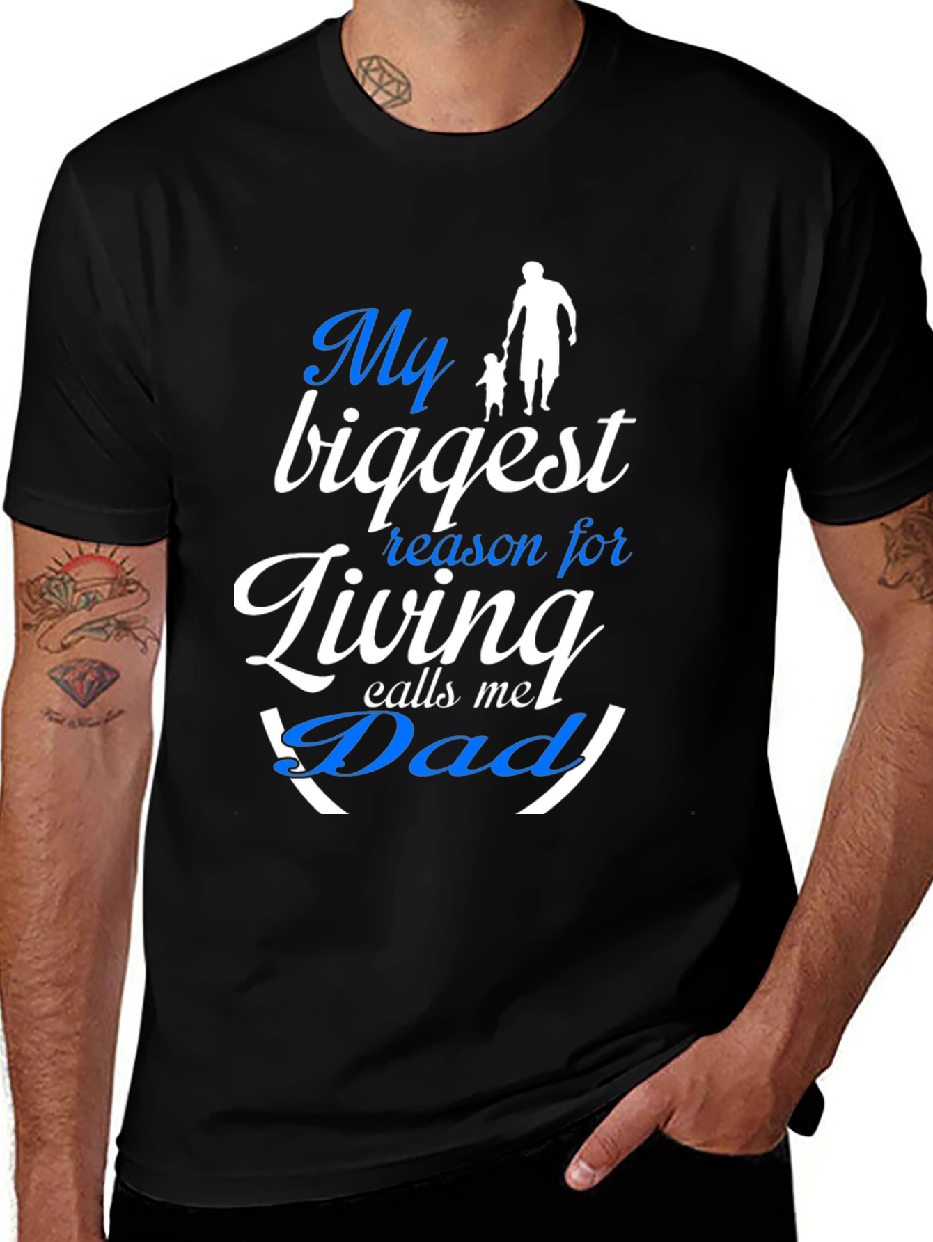Variant 3 of My Biggest Reason Living Calls Me Dad T-Shirt