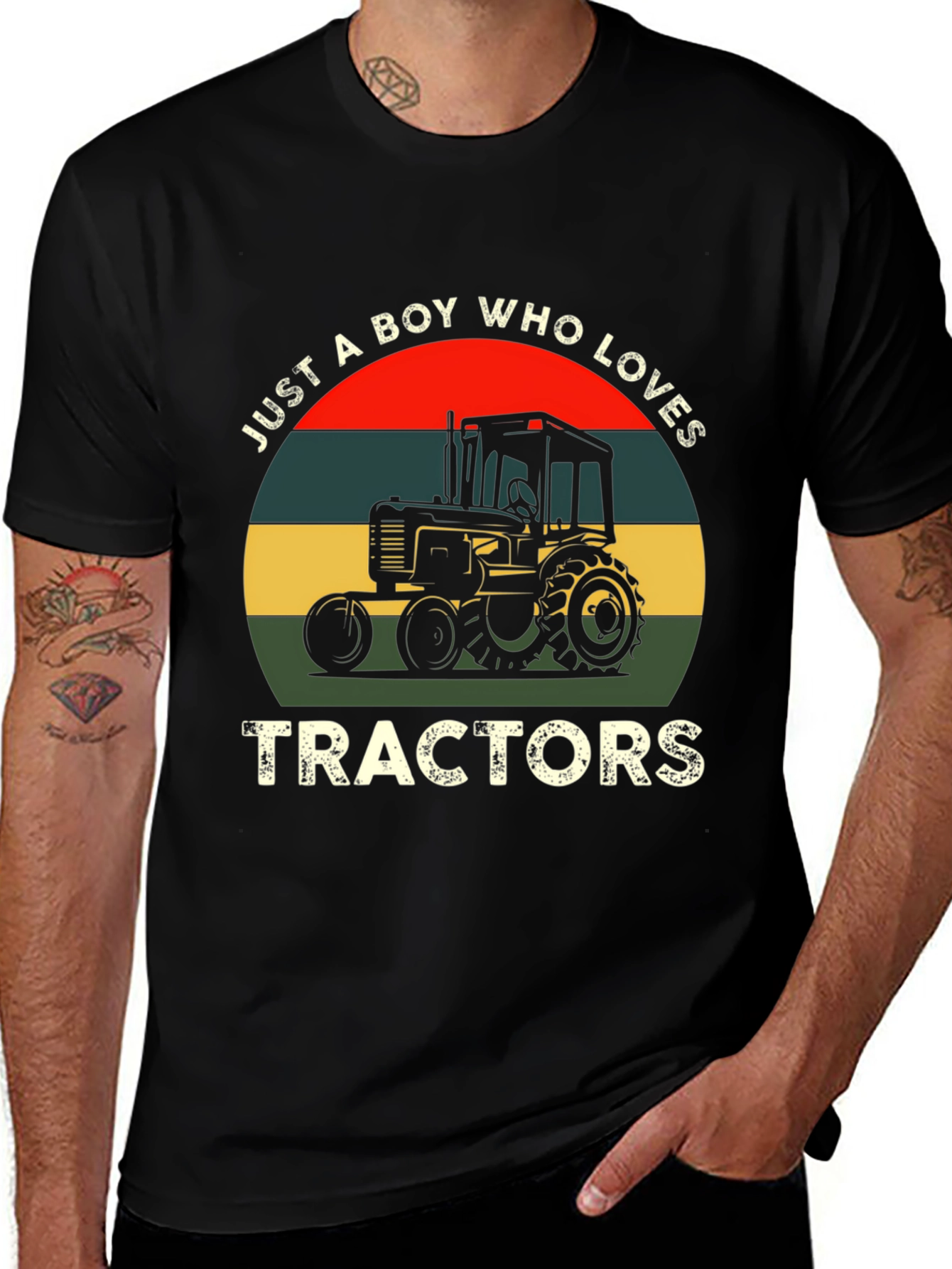 Variant 12 of Just A Boy Who Loves Tractors T-Shirt