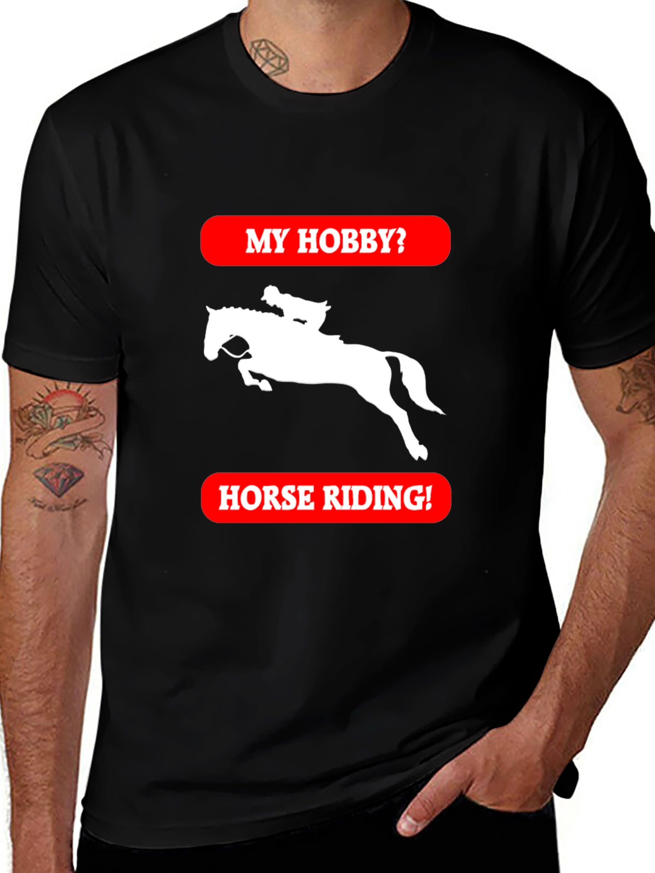 Variant 13 of Horse Riding Hobby T-Shirt