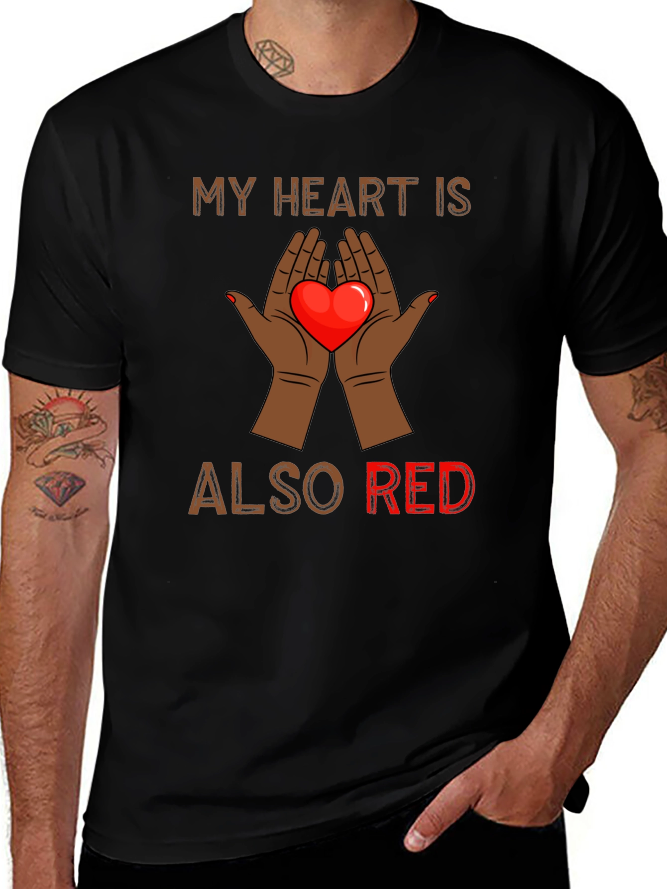 Variant 19 of My Heart is Also Red Graphic Tee