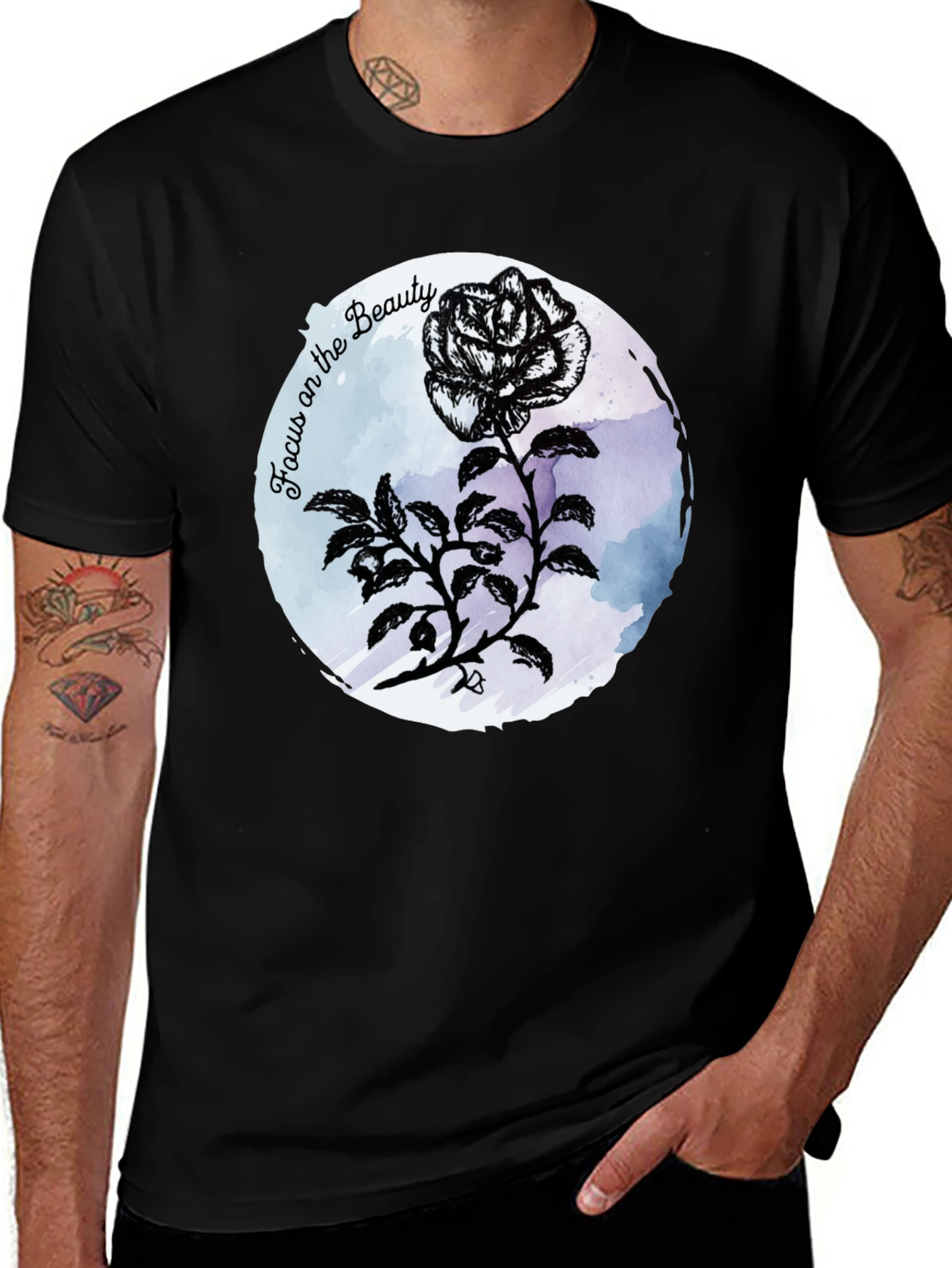 Variant 29 of Beauty Focus Rose Graphic Tee