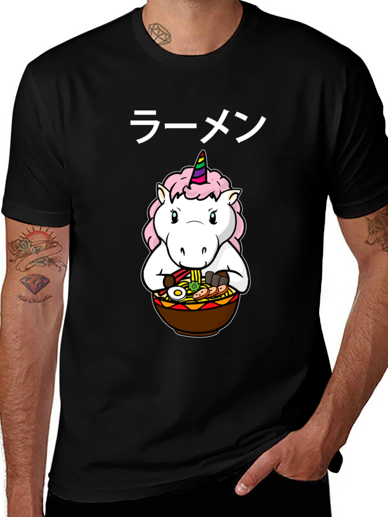 Variant 13 of Unicorn Ramen T-Shirt - Kawaii Japanese Noodles