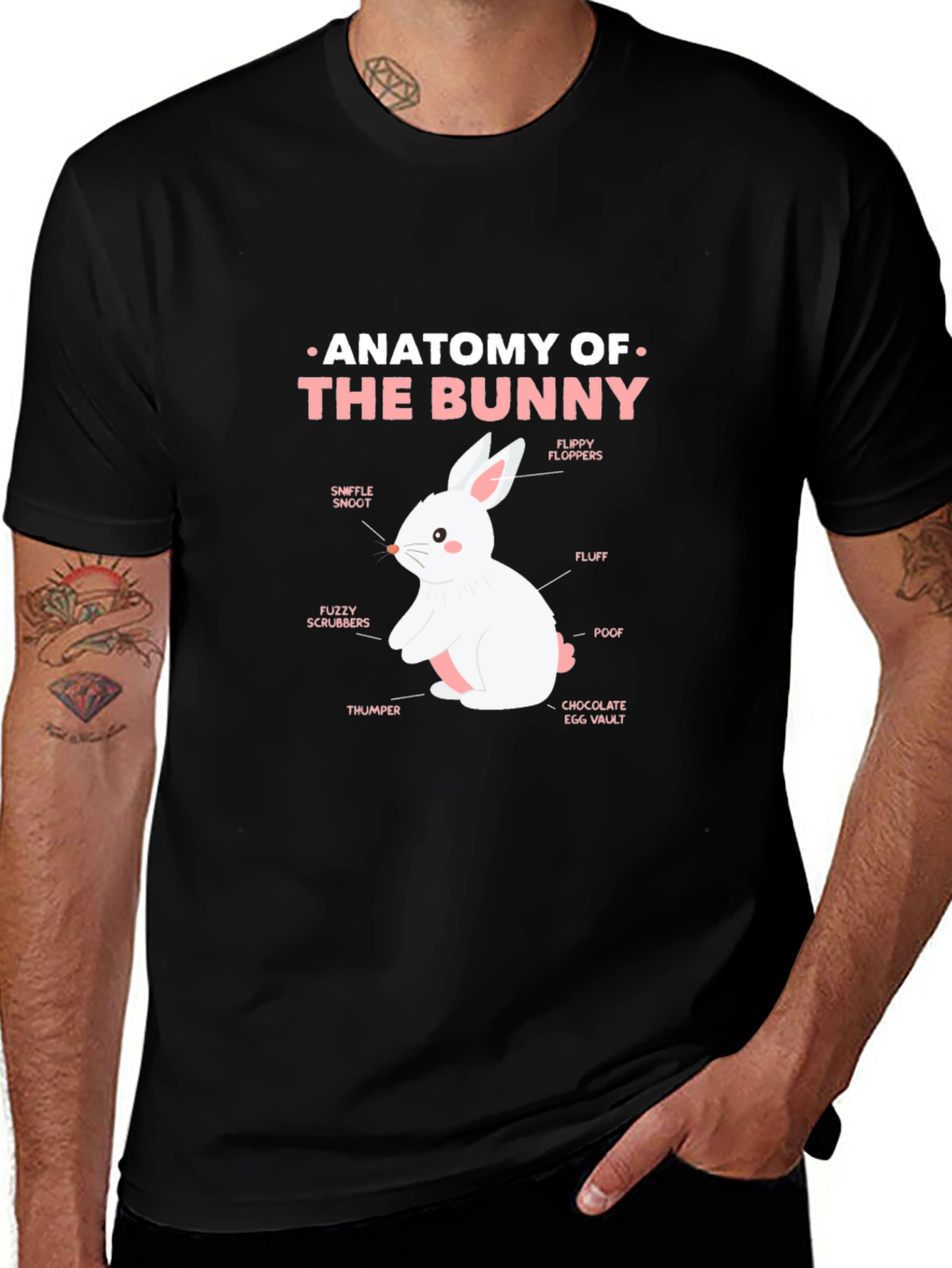 Variant 30 of Anatomy of a Bunny T-Shirt