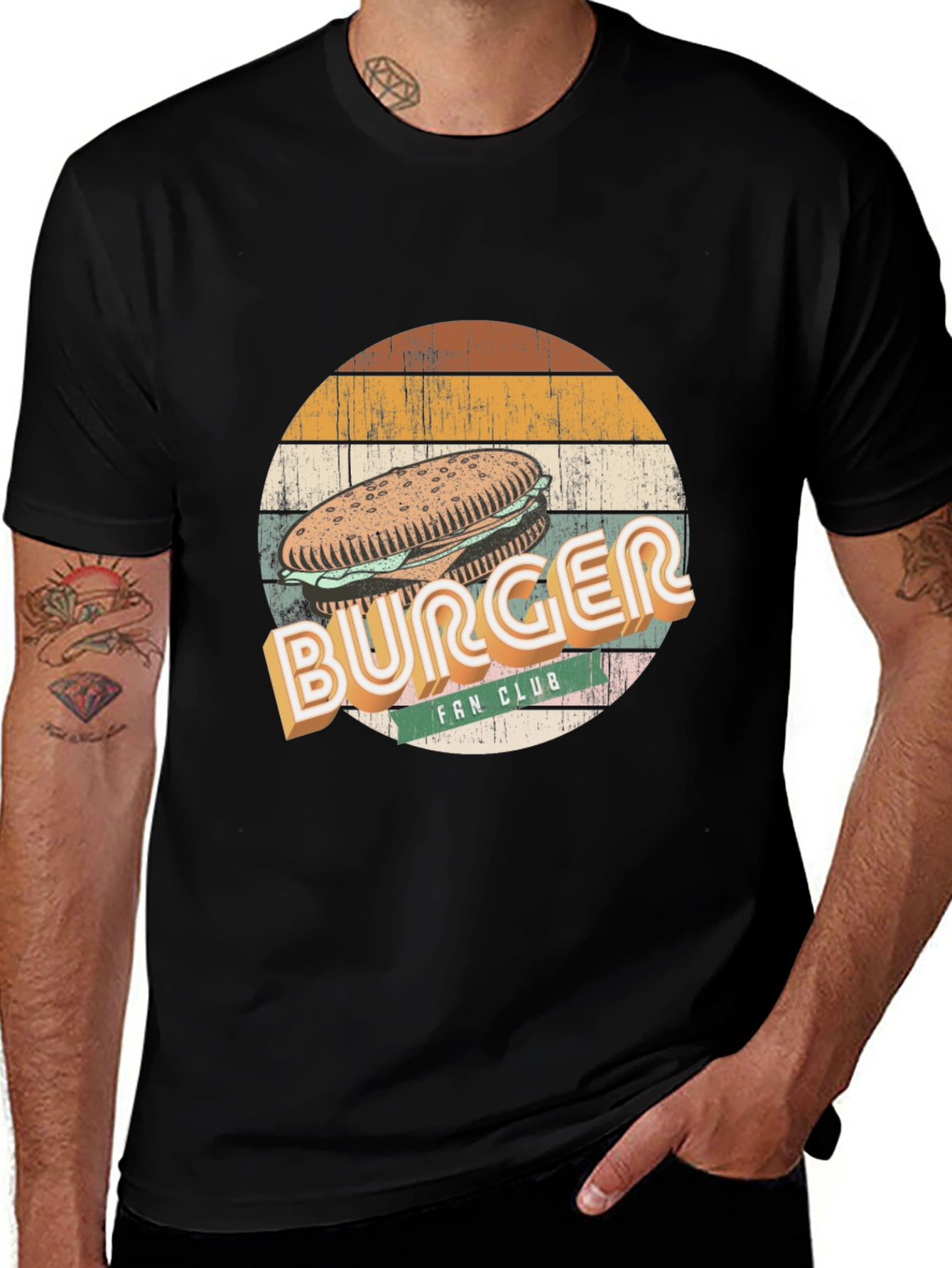 Variant 30 of Burger Fan Club Graphic Tee