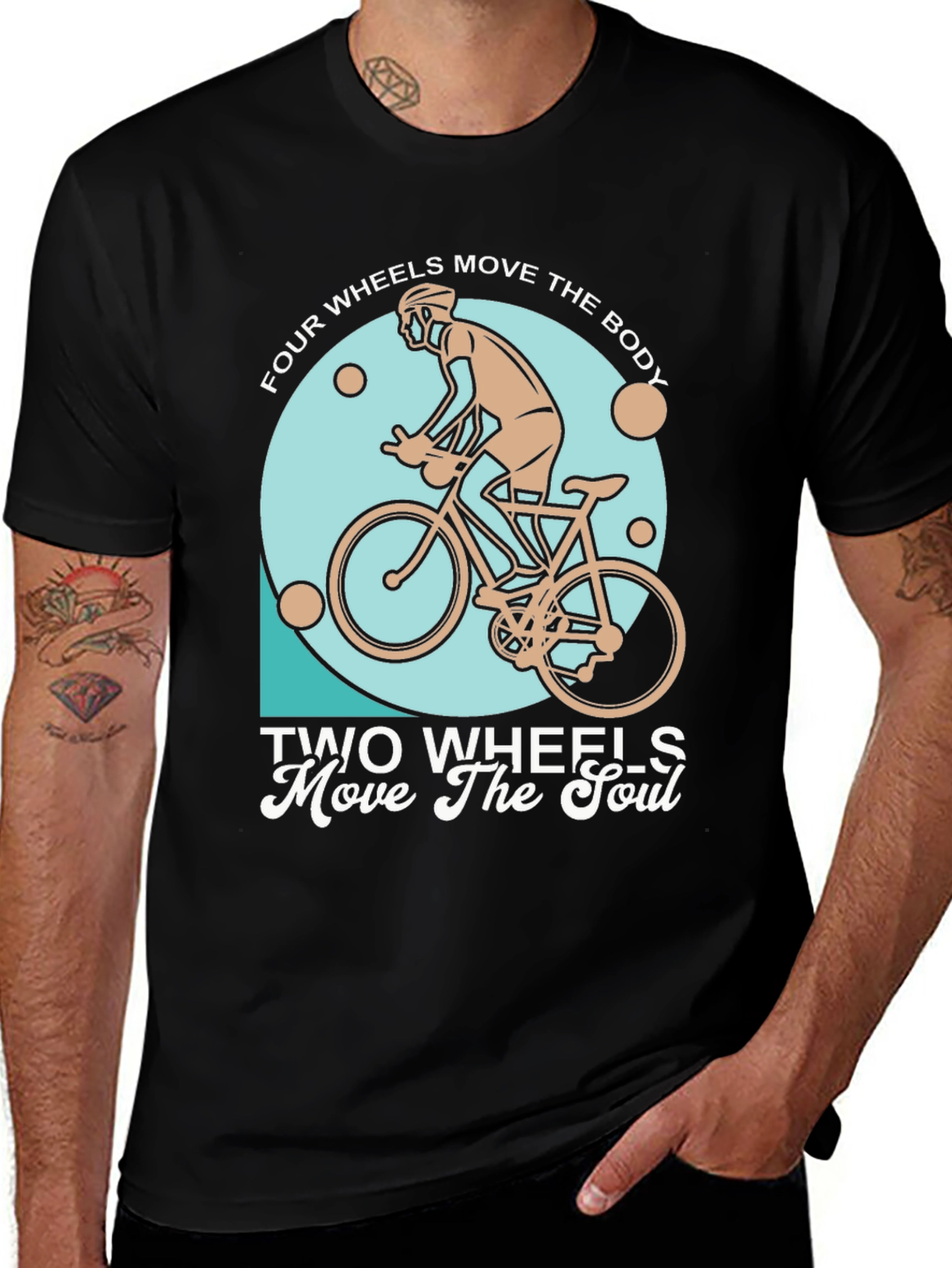 Variant 18 of Cycling T-Shirt: Two Wheels Move The Soul