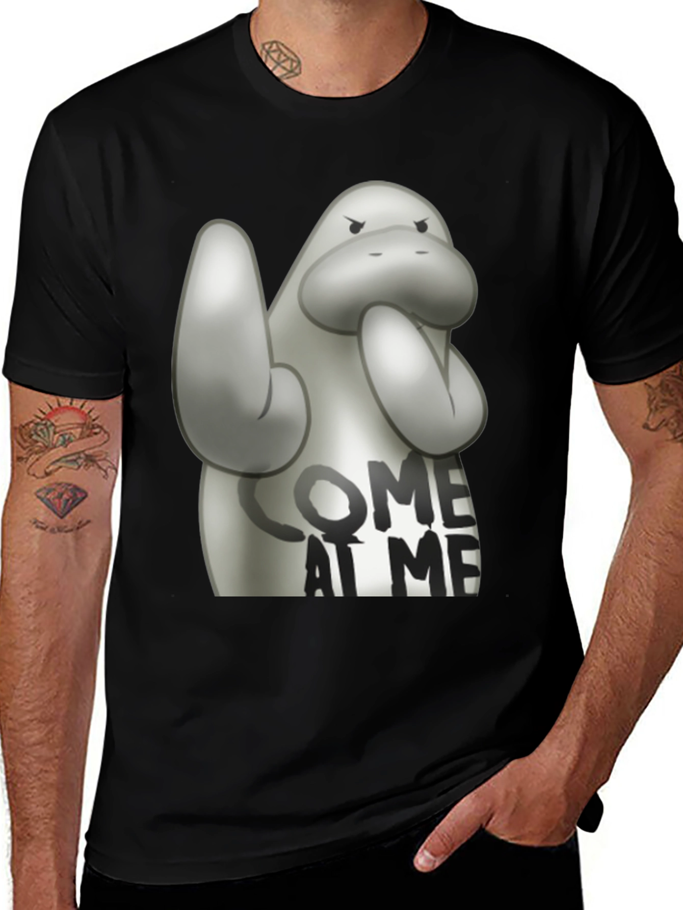 Variant 16 of Come at Me Manatee T-Shirt - Funny Animal Tee