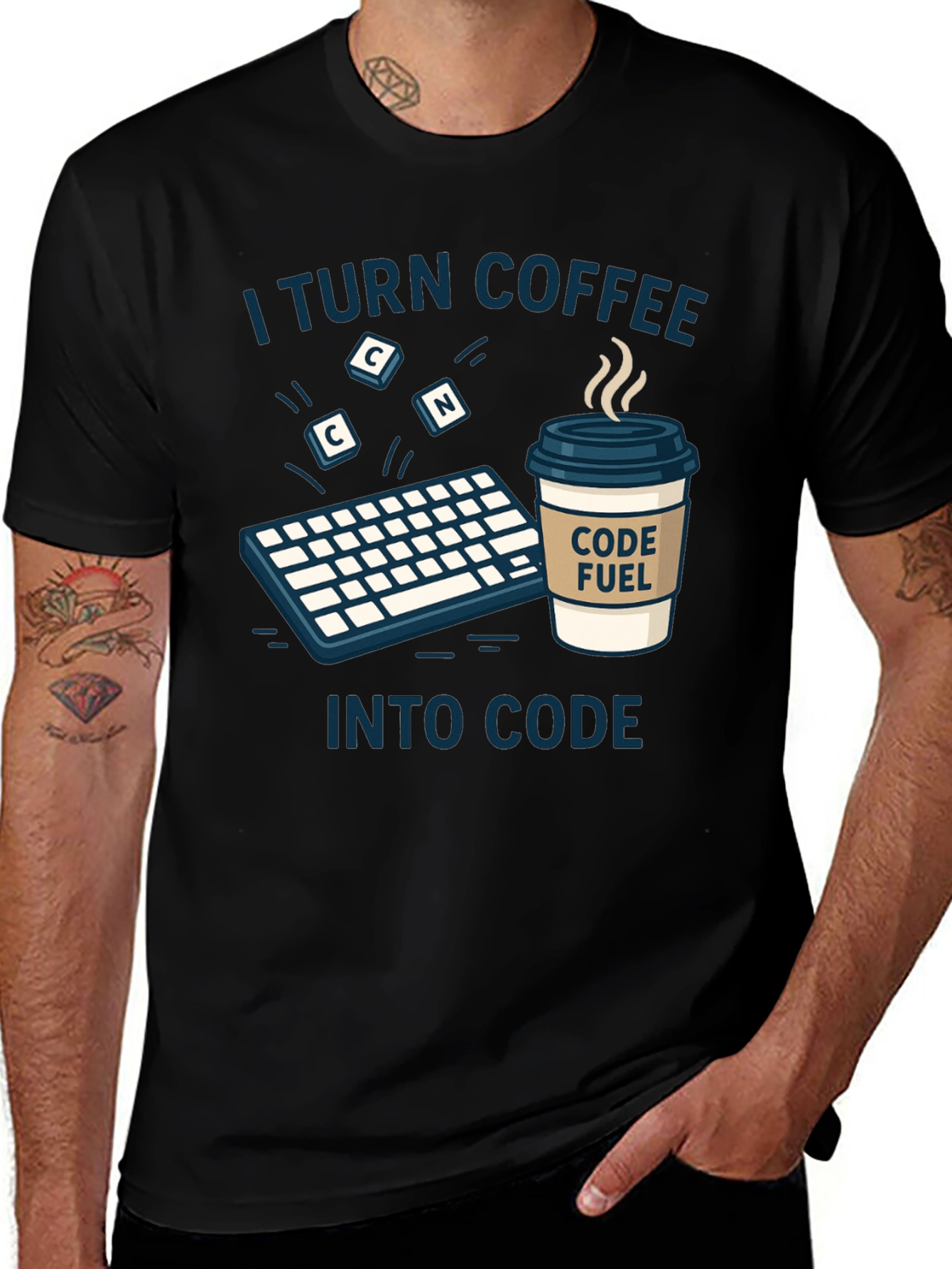 Variant 22 of Coffee to Code T-Shirt - Programmer Gift