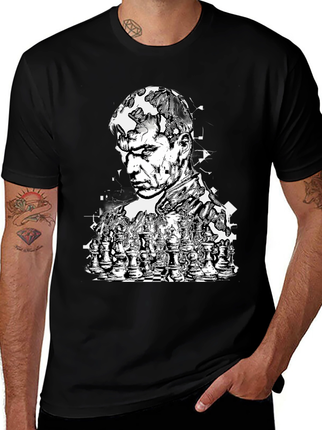 Chess Master Graphic Tee - Black