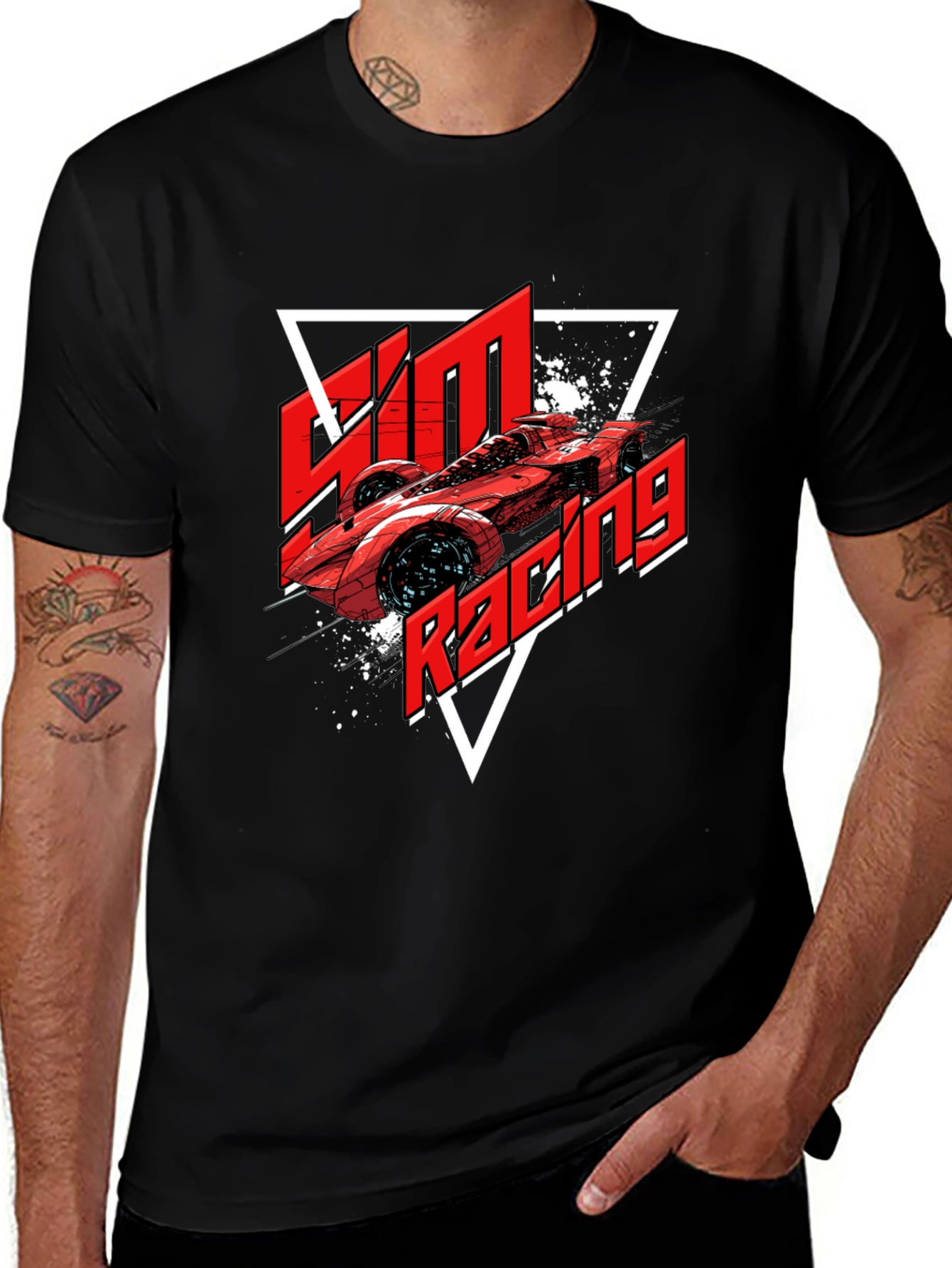 Variant 2 of SIM Racing Graphic T-Shirt