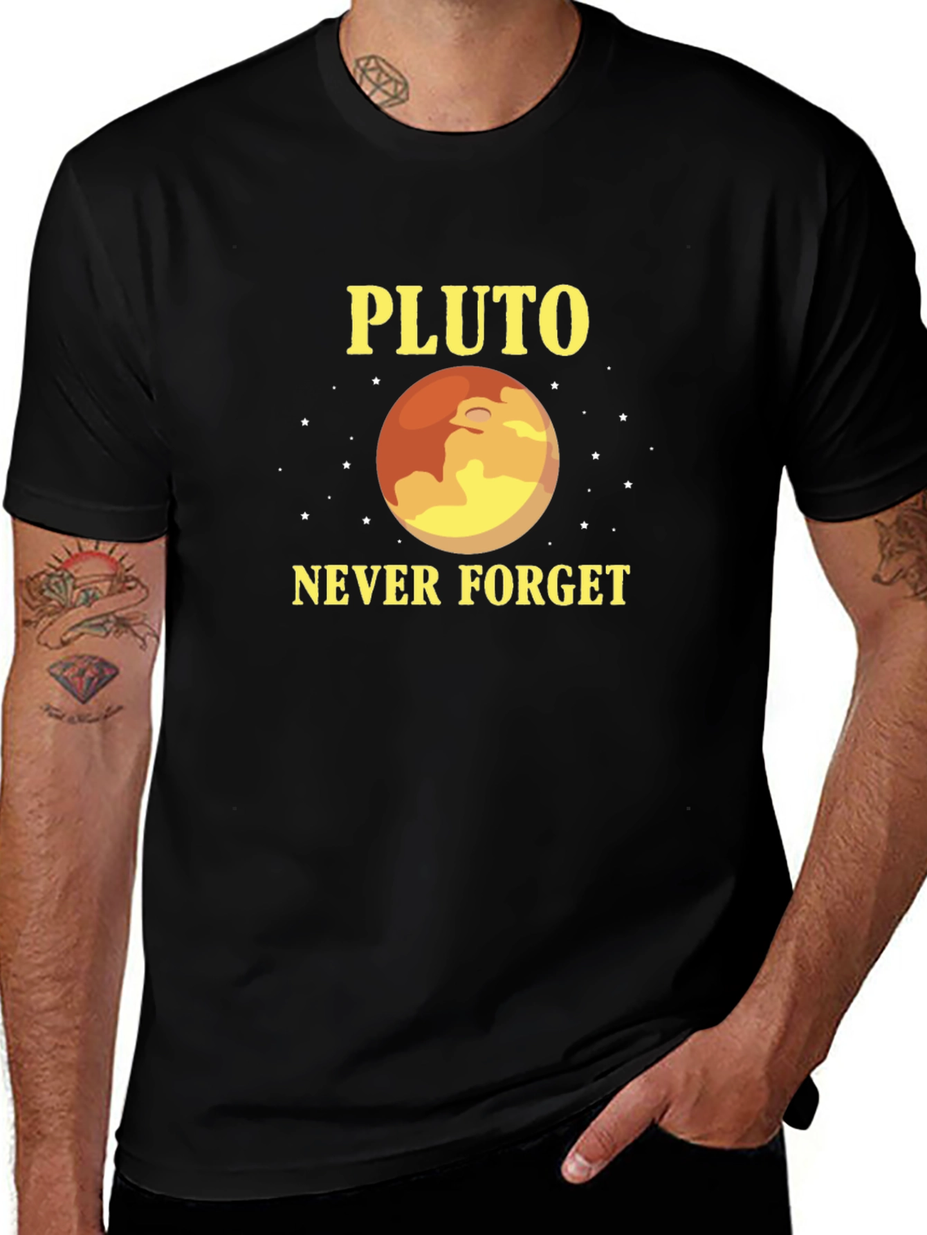 Pluto Never Forget Graphic T-Shirt