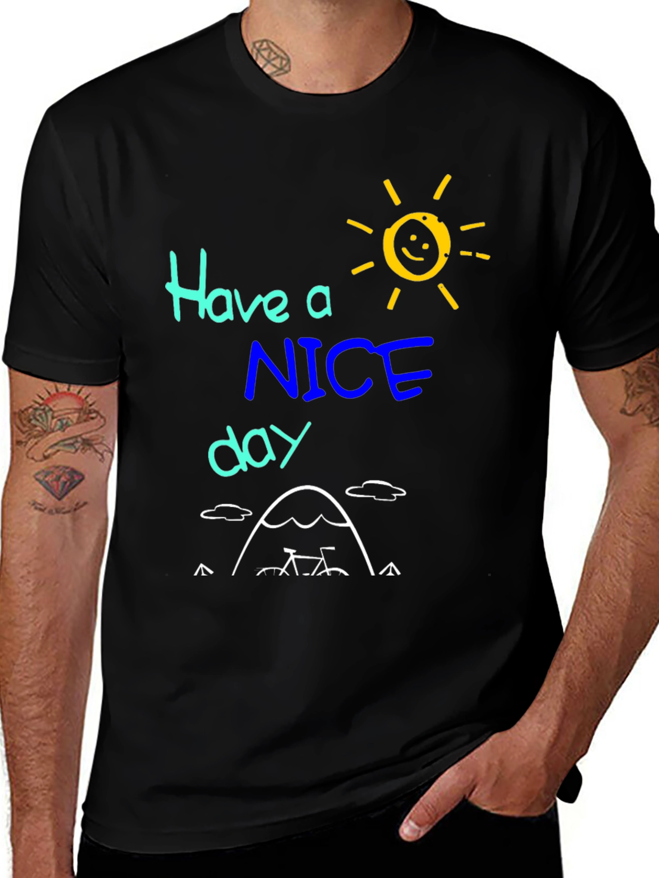 Variant 3 of Have a Nice Day Graphic Tee