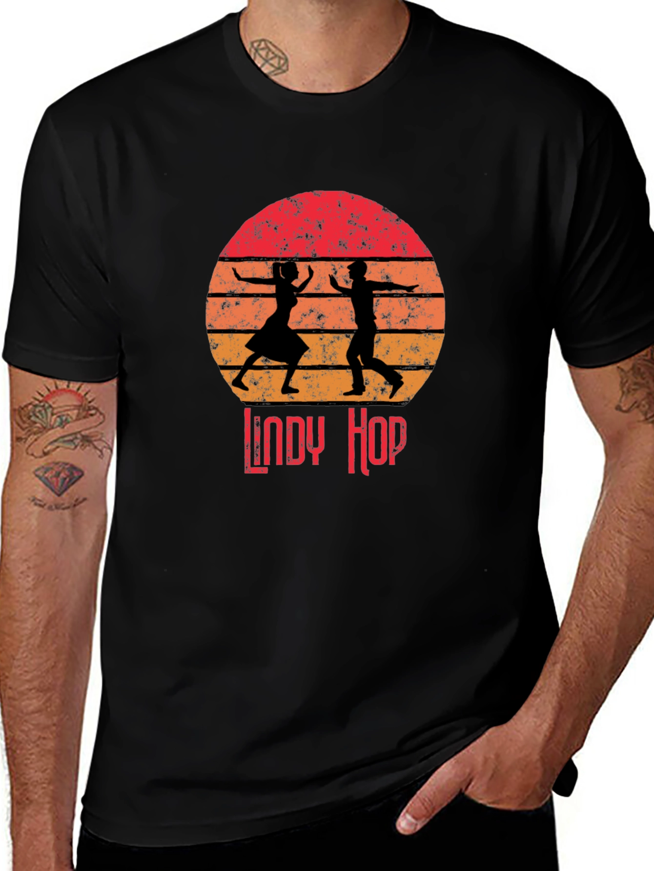 Vintage Lindy Hop Dance T-Shirt - Retro Style
