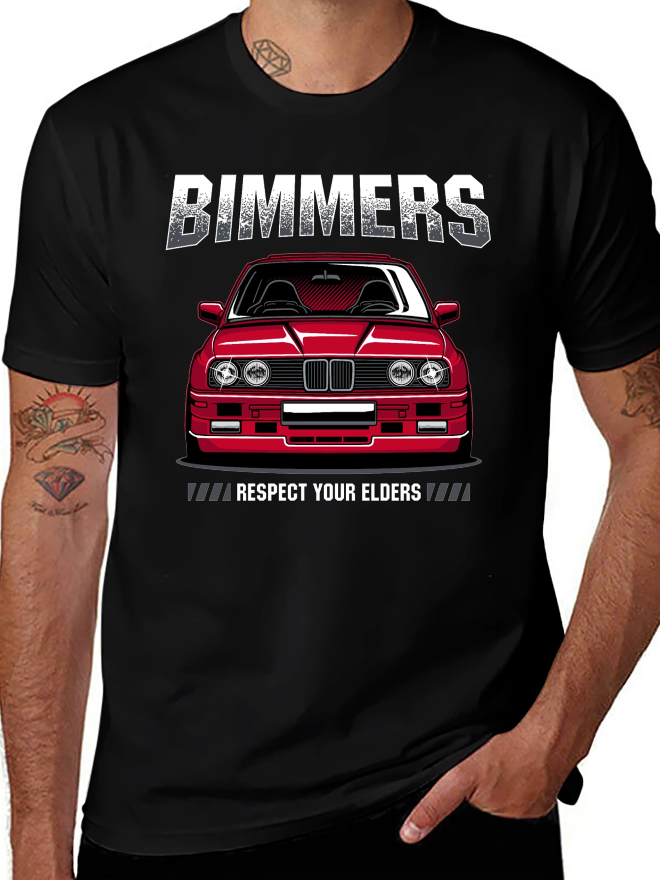 Bimmers Respect Your Elders Graphic T-Shirt