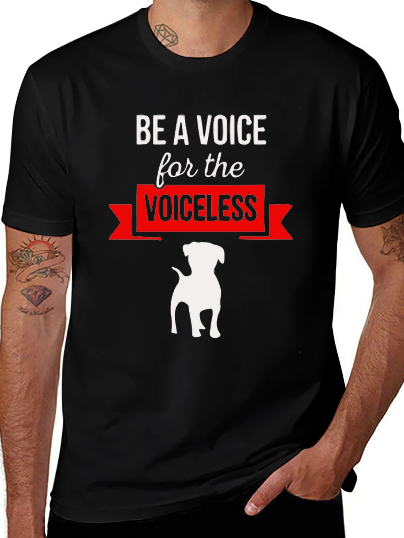 Variant 11 of Voice for the Voiceless Dog T-Shirt - Advocate Tee