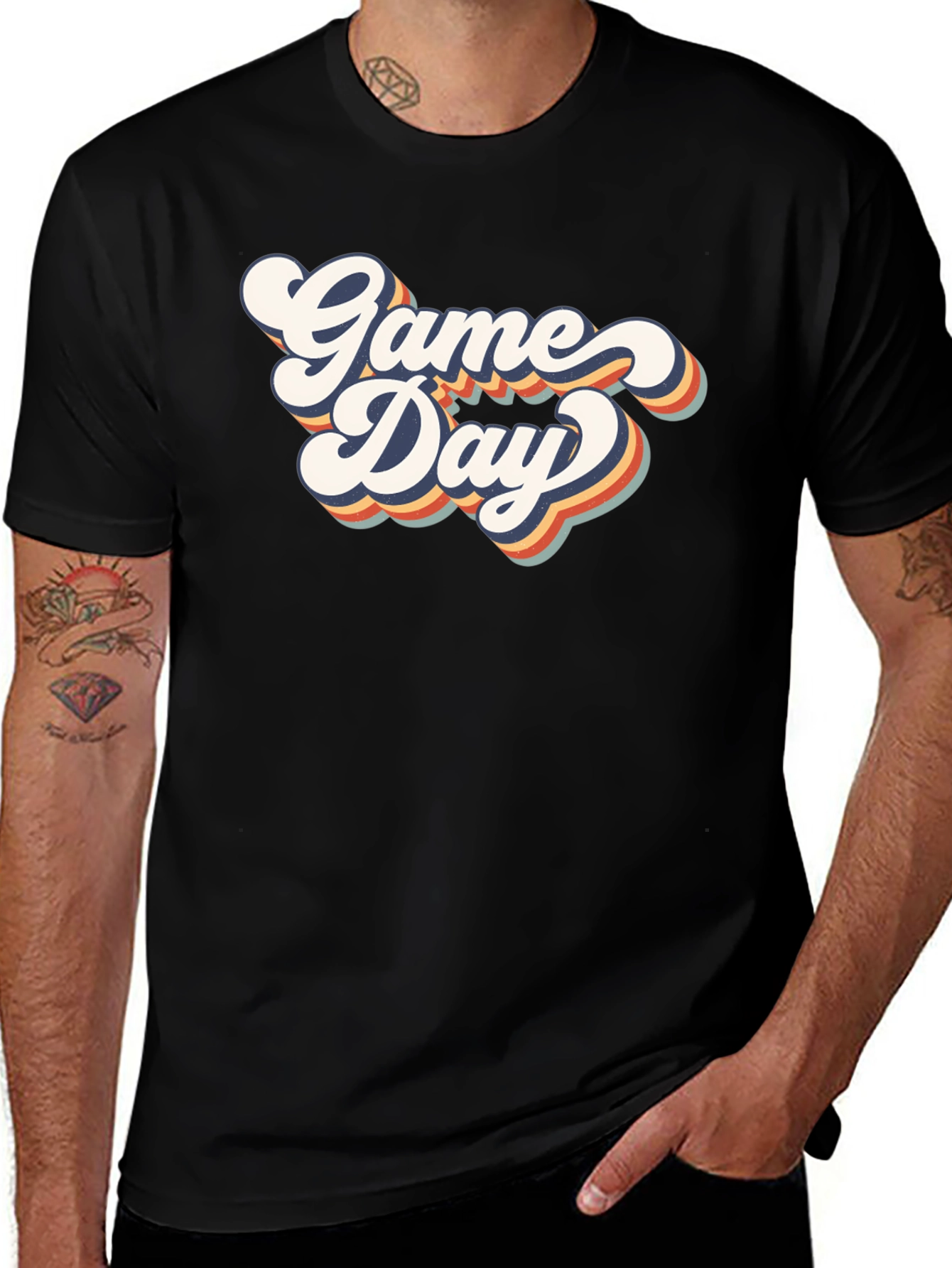 Variant 23 of Game Day Retro T-Shirt - Vintage Style Tee