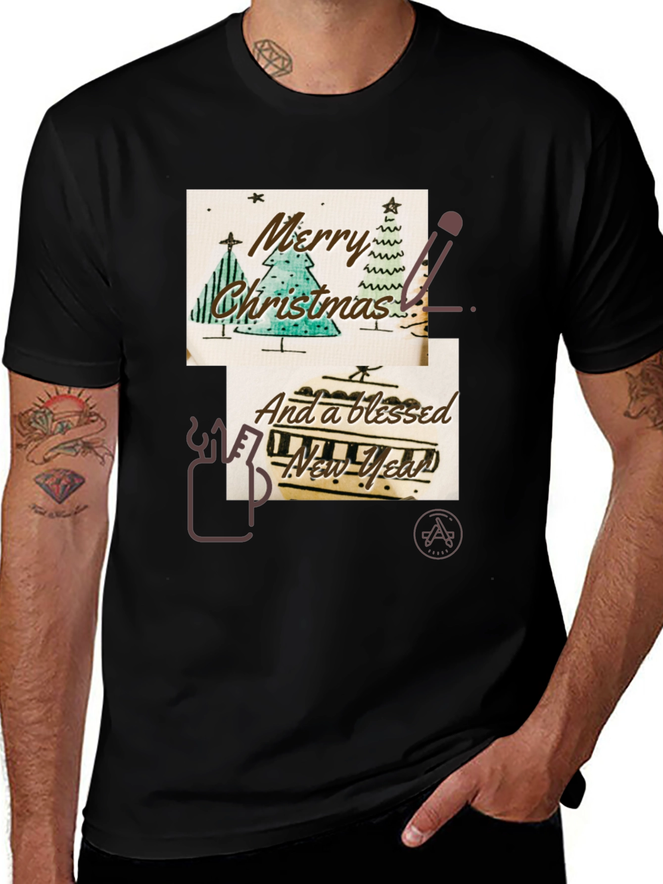 Merry Christmas & Happy New Year Graphic Tee