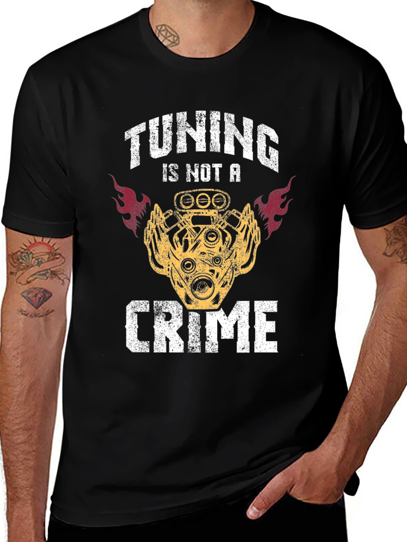 Variant 11 of Tuning Is Not A Crime Graphic T-Shirt