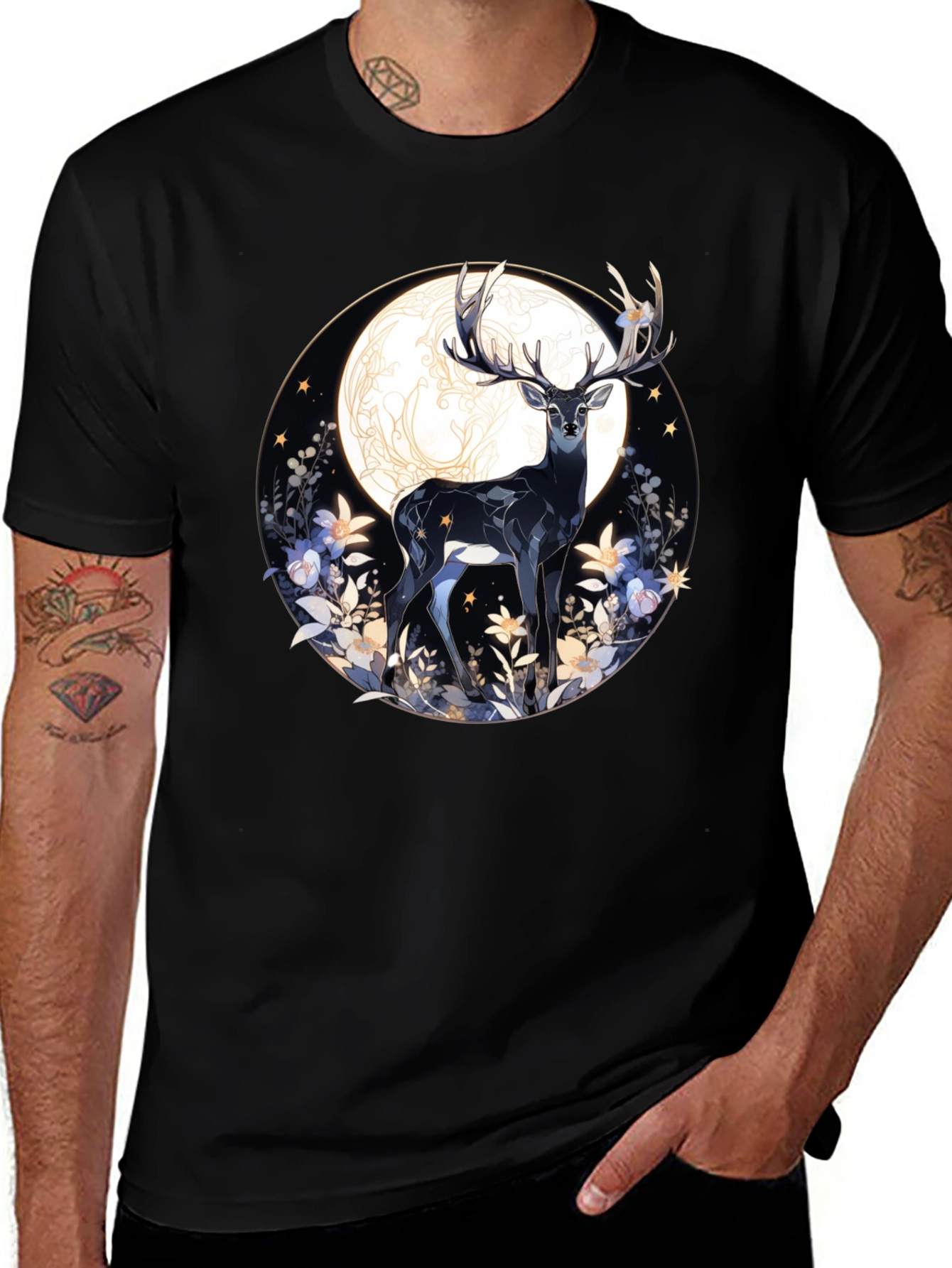 Variant 8 of Stag Moon T-Shirt