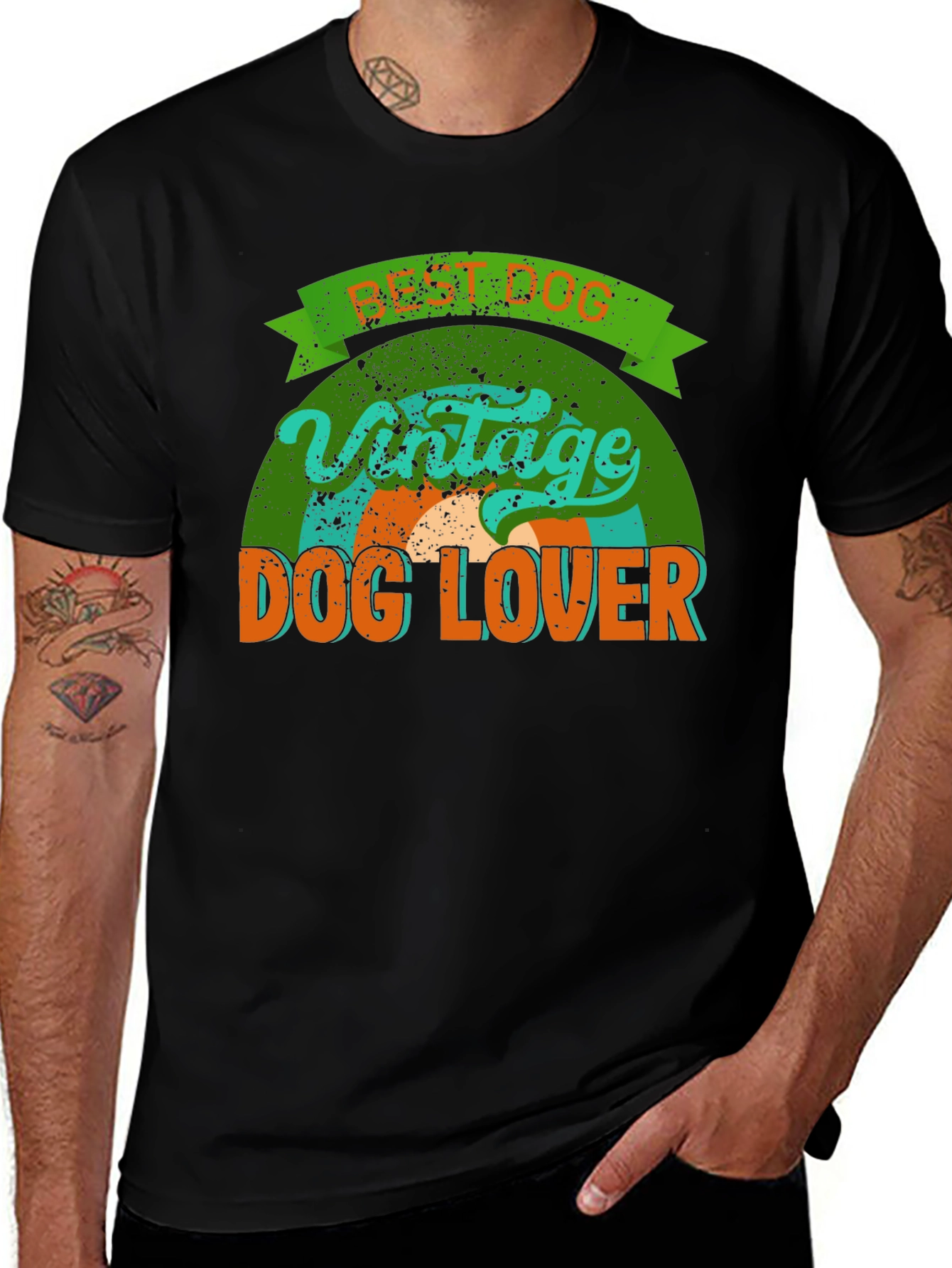 Variant 16 of Vintage Dog Lover Tee - Best Dog Dad T-Shirt