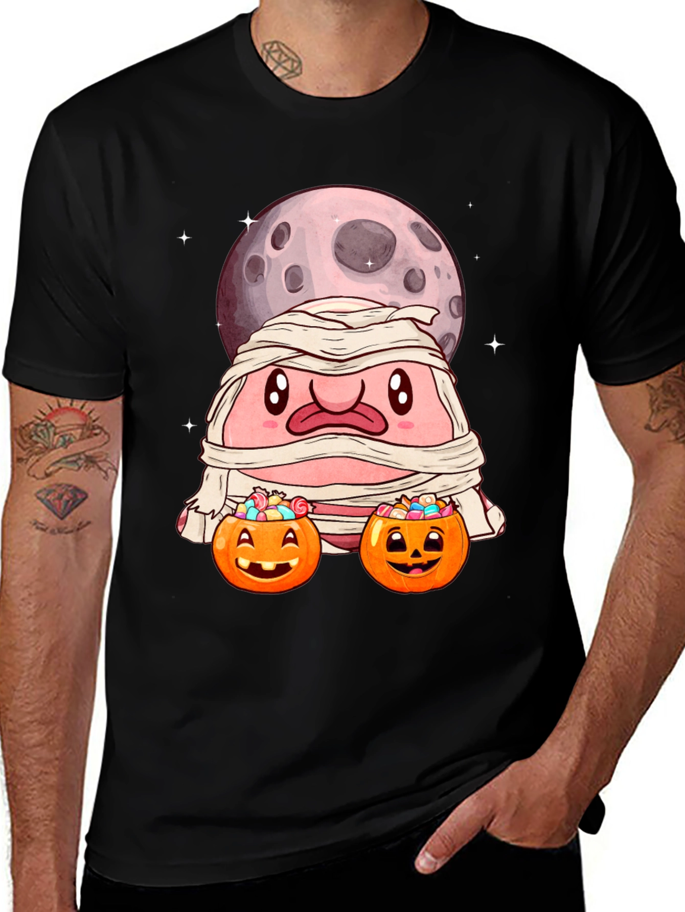 Variant 10 of Halloween Mummy Blobfish Graphic Tee
