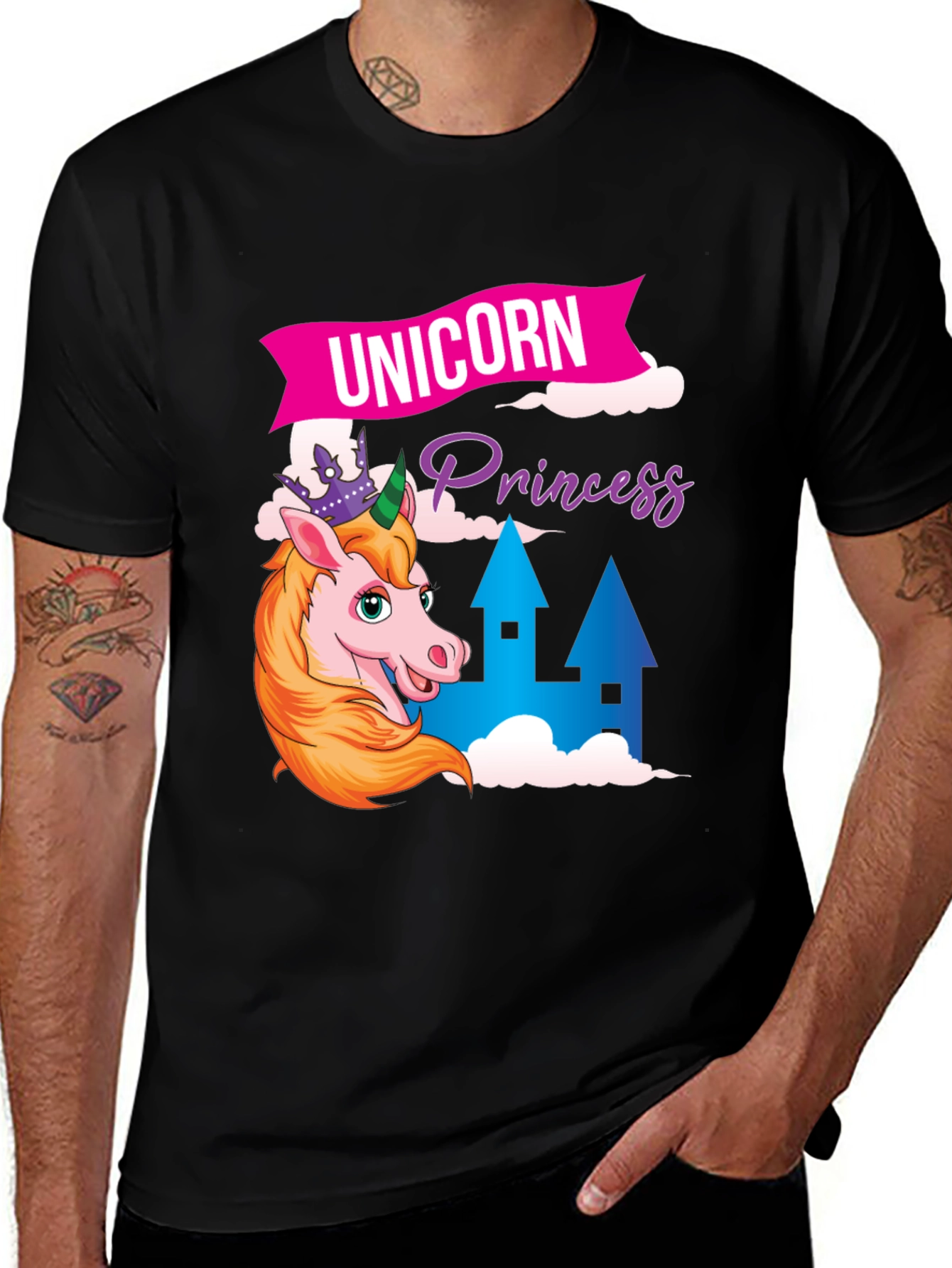 Variant 3 of Unicorn Princess T-Shirt - Fun Graphic Tee