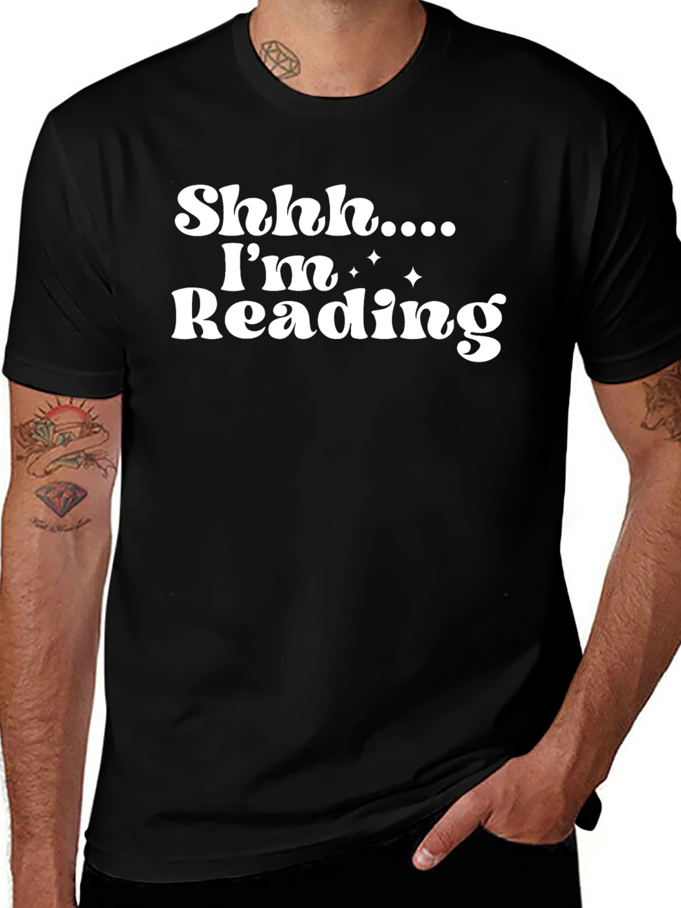 Variant 5 of Shhh...I'm Reading Tee - Novelty Book Lover Shirt