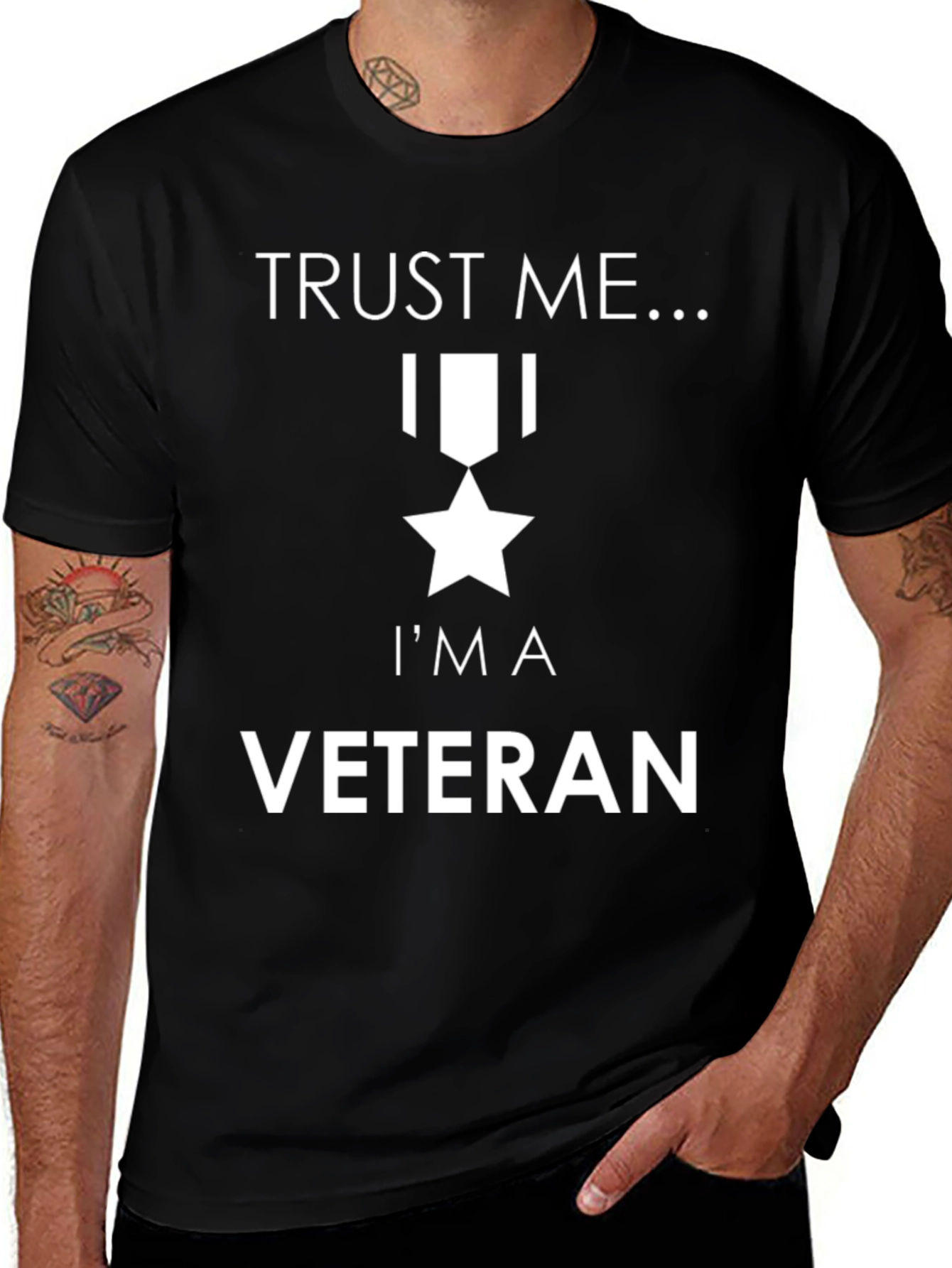 Variant 16 of Trust Me I'm a Veteran T-Shirt