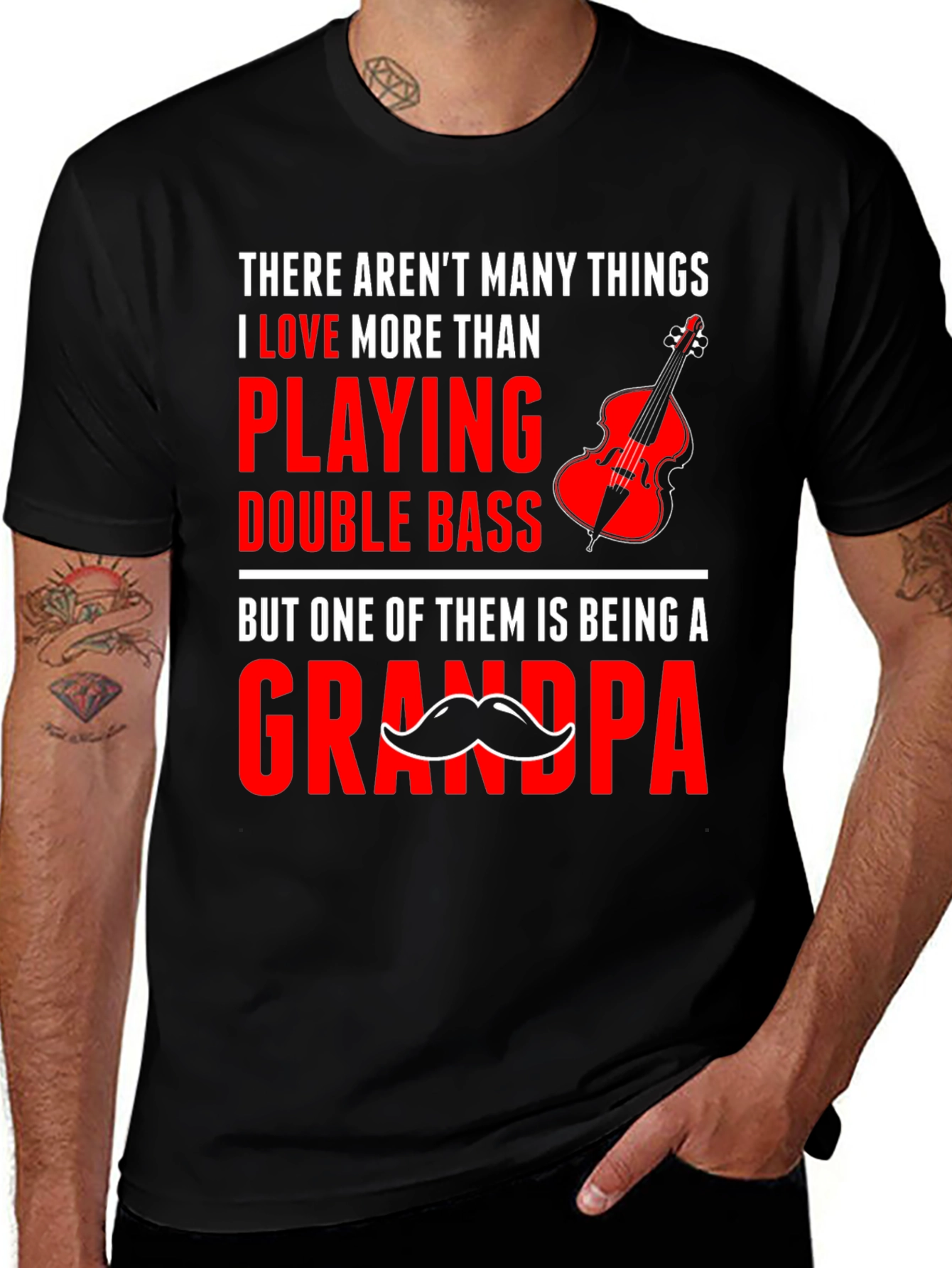 Double Bass Grandpa T-Shirt