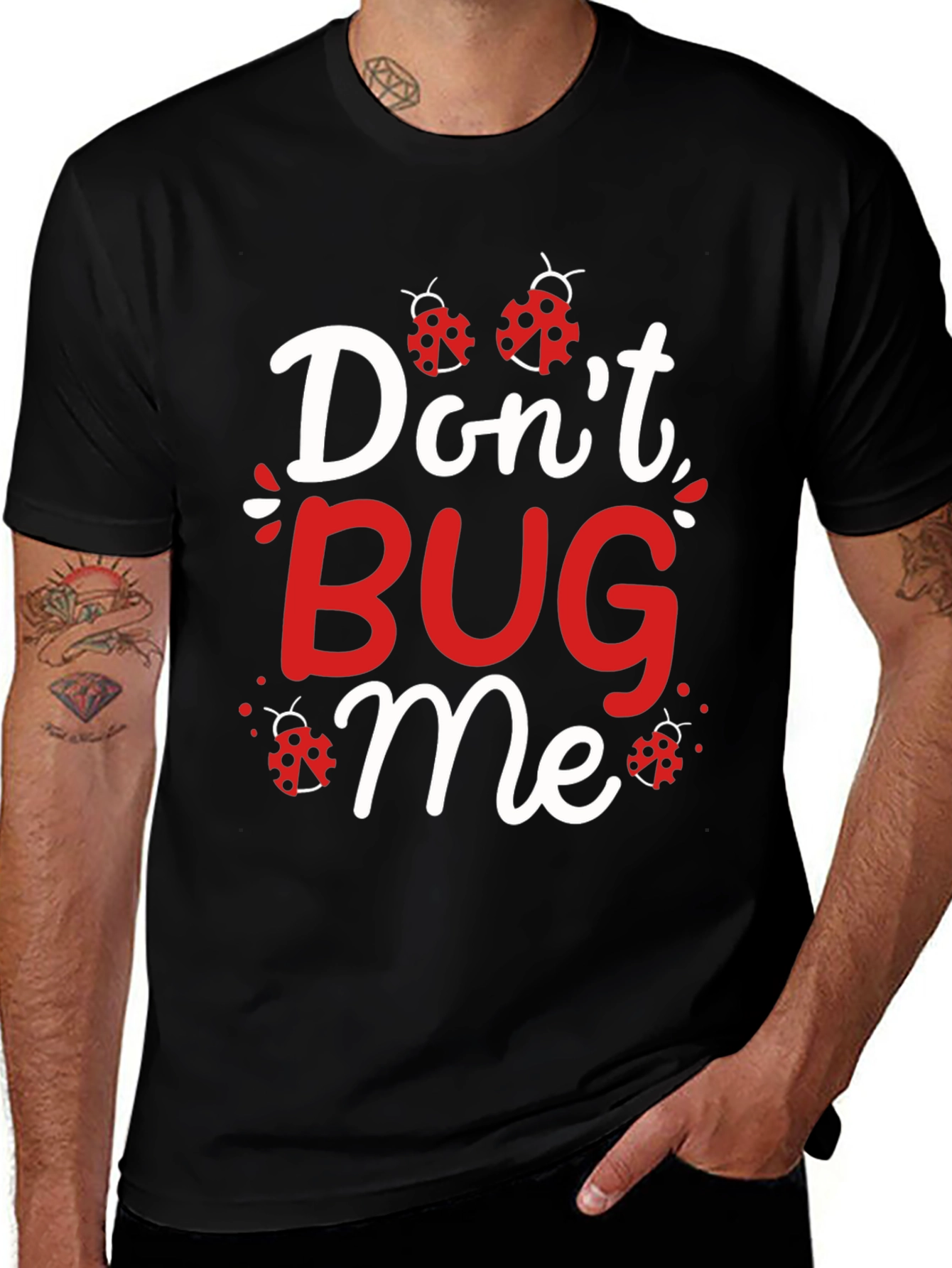 Variant 17 of Don't Bug Me T-Shirt - Ladybug Graphic Tee