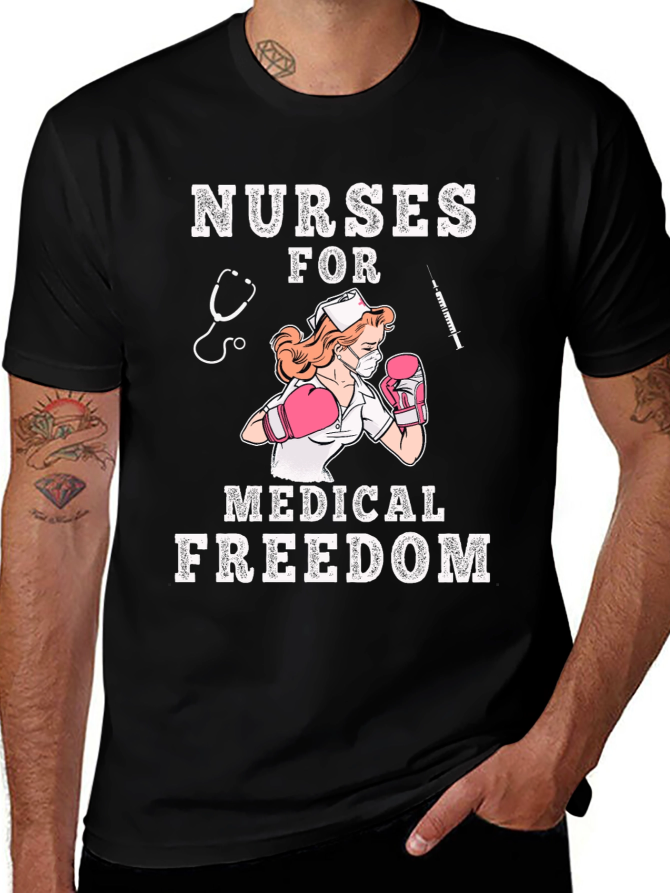 Variant 19 of Nurses For Medical Freedom Graphic T-Shirt