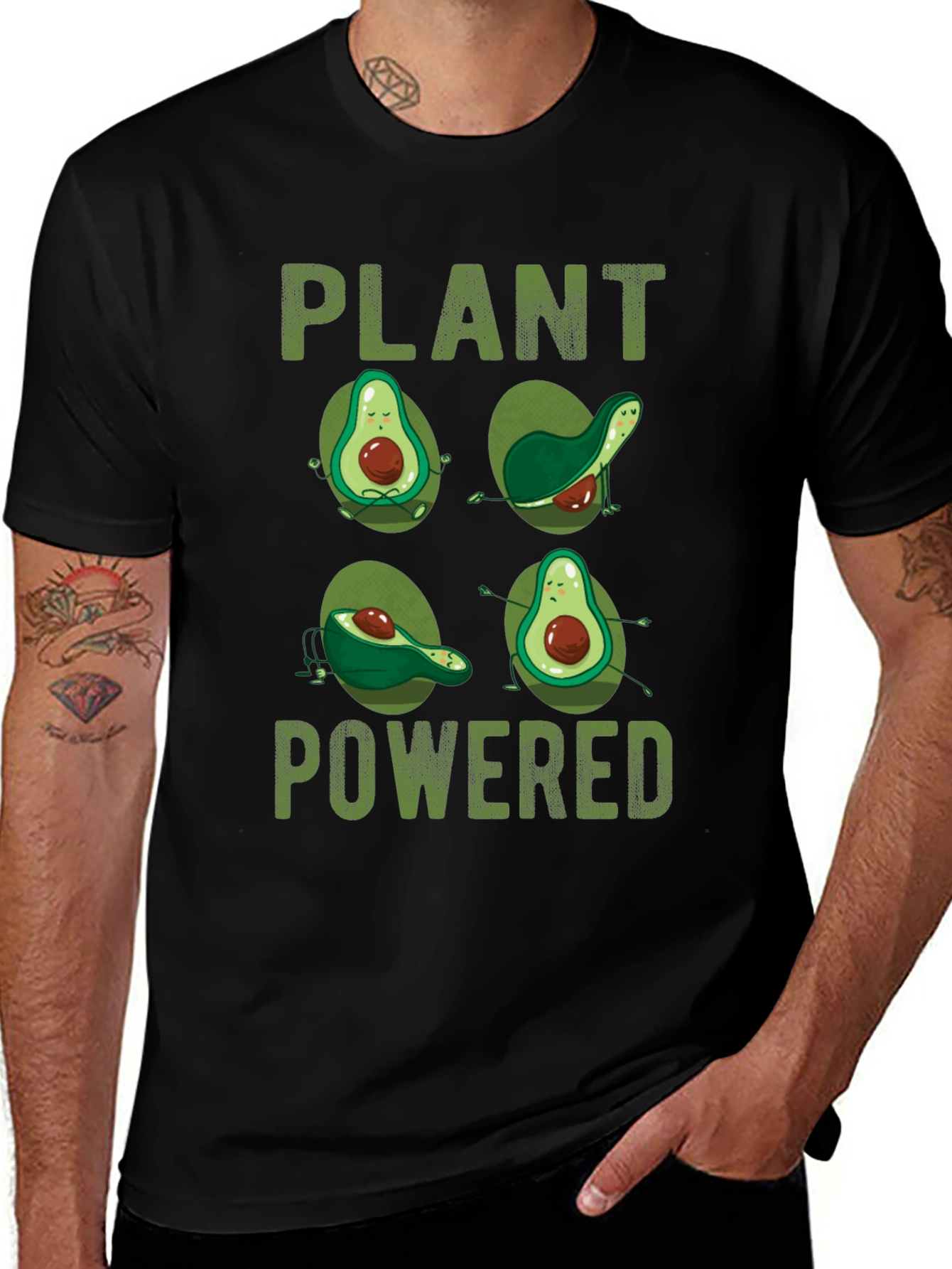 Variant 5 of Plant Powered Avocado Yoga T-Shirt