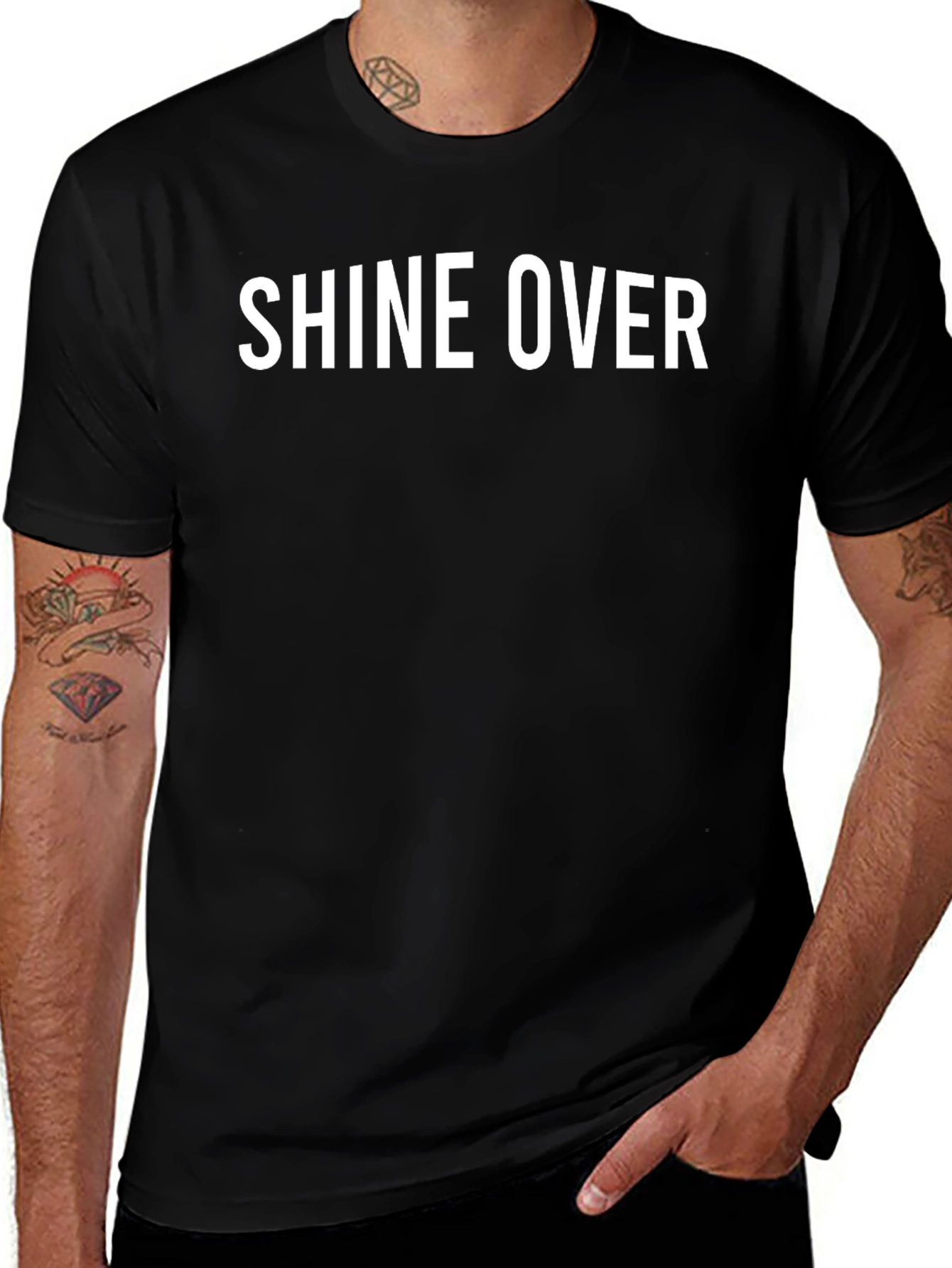 Black Shine Over Black T-Shirt main image