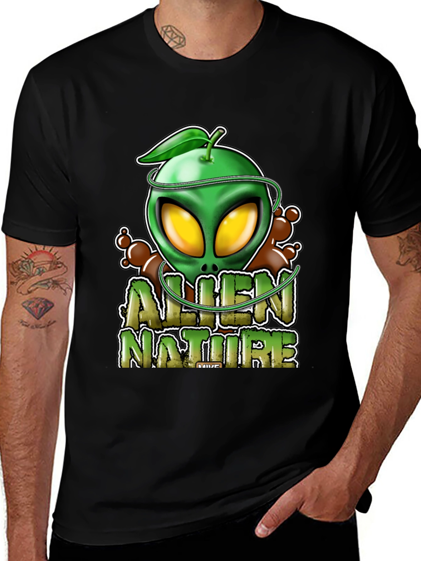 Variant 30 of Alien Nature Black T-Shirt