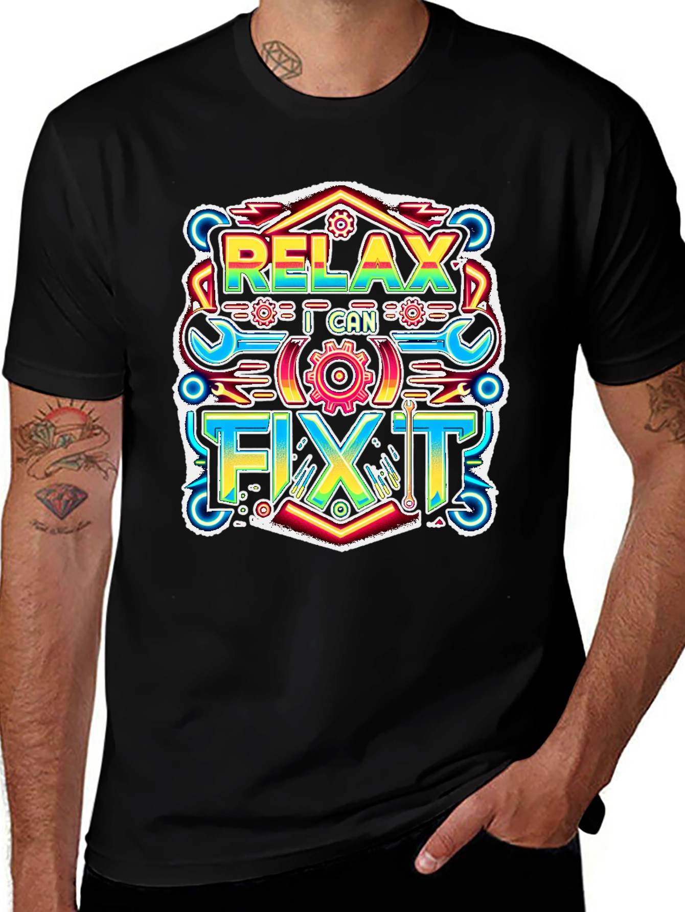 Variant 9 of Relax I Can Fix It Graphic T-Shirt