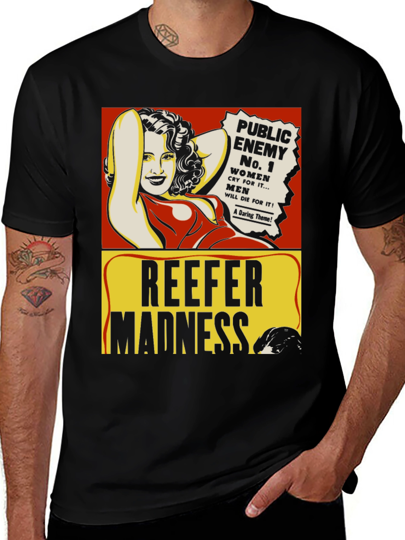 Variant 28 of Reefer Madness Graphic T-Shirt - Vintage Movie Poster Design