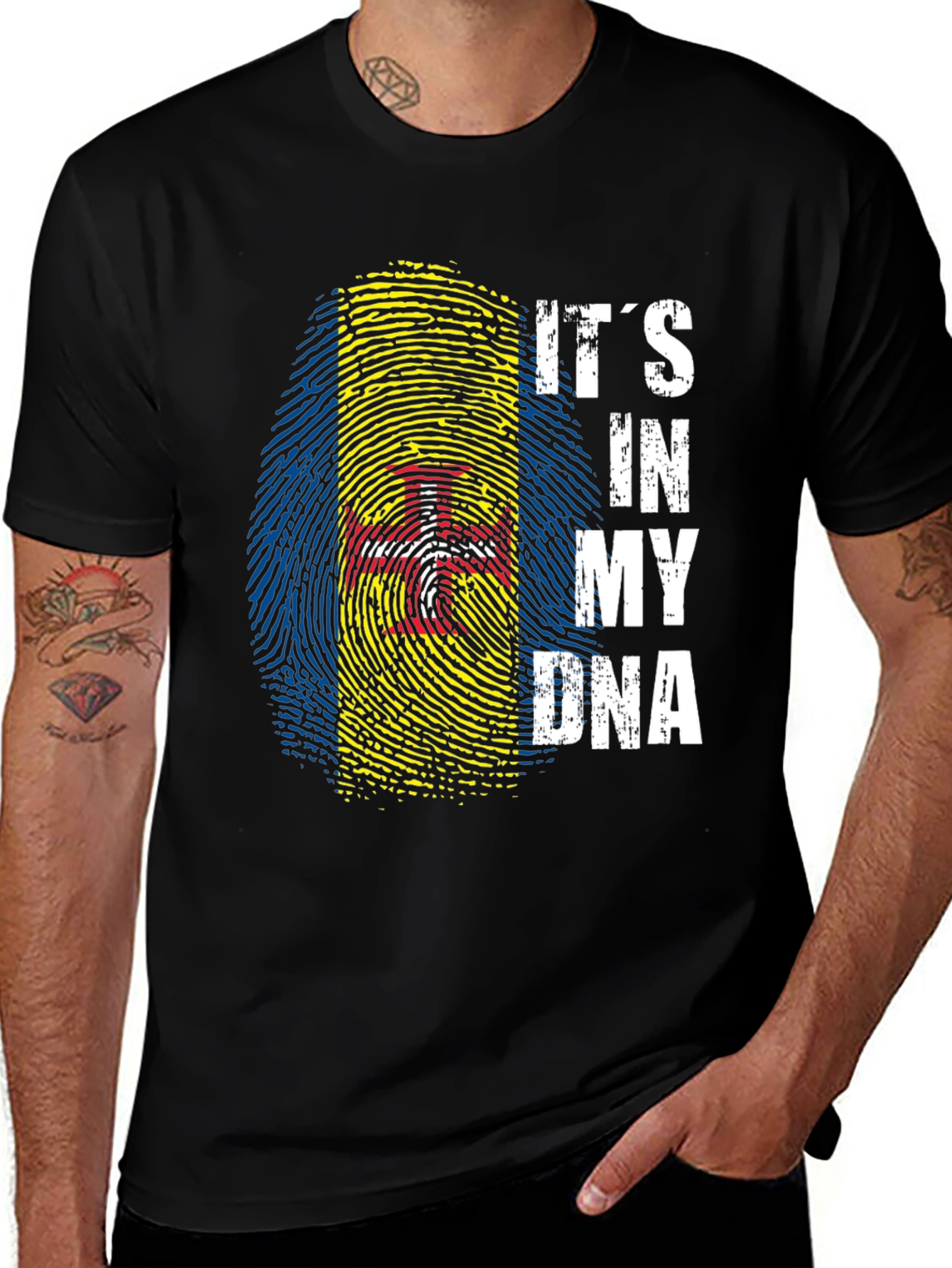 Variant 20 of Madeira DNA Fingerprint T-Shirt