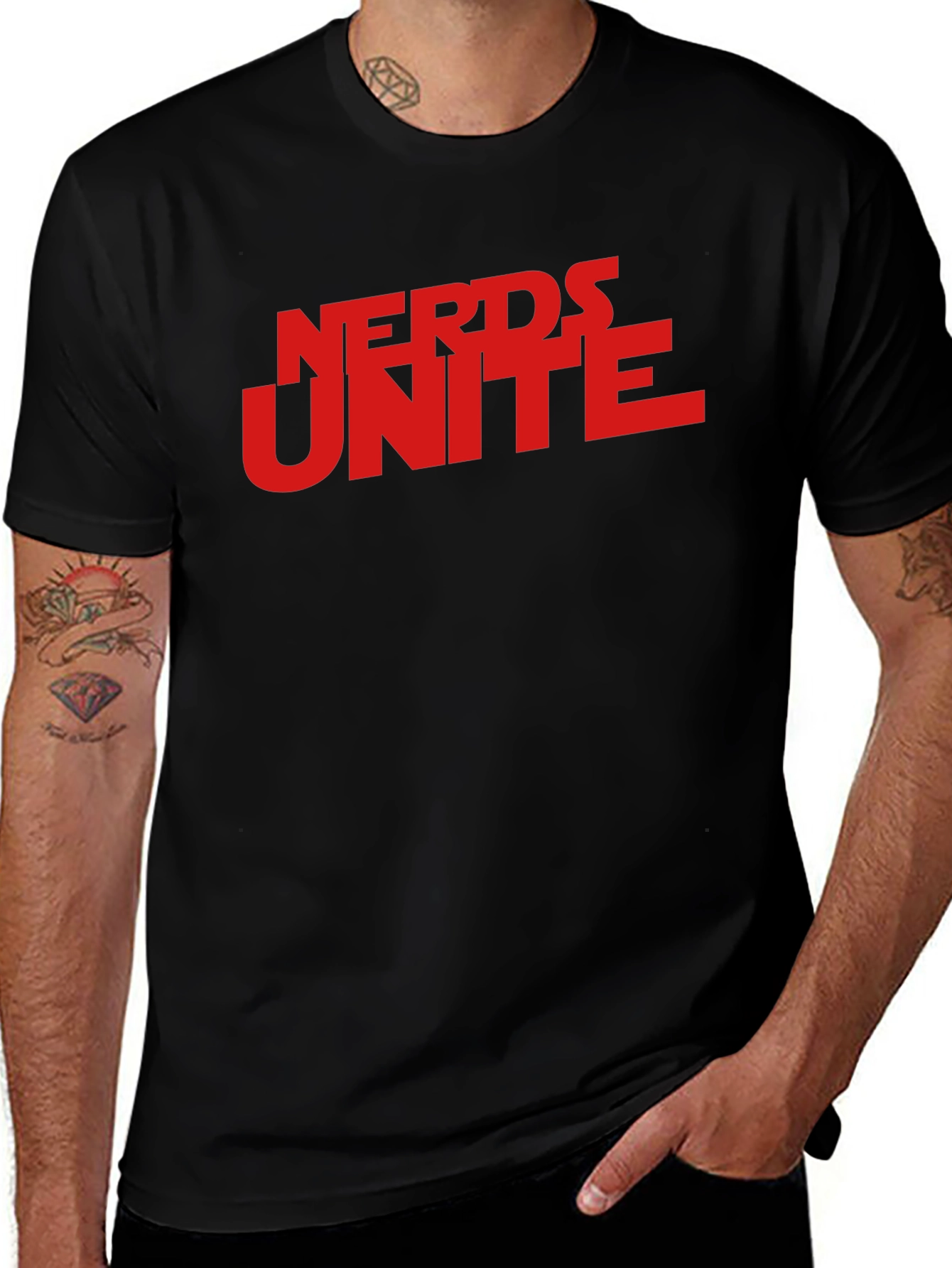 Variant 21 of Nerds Unite Black T-Shirt