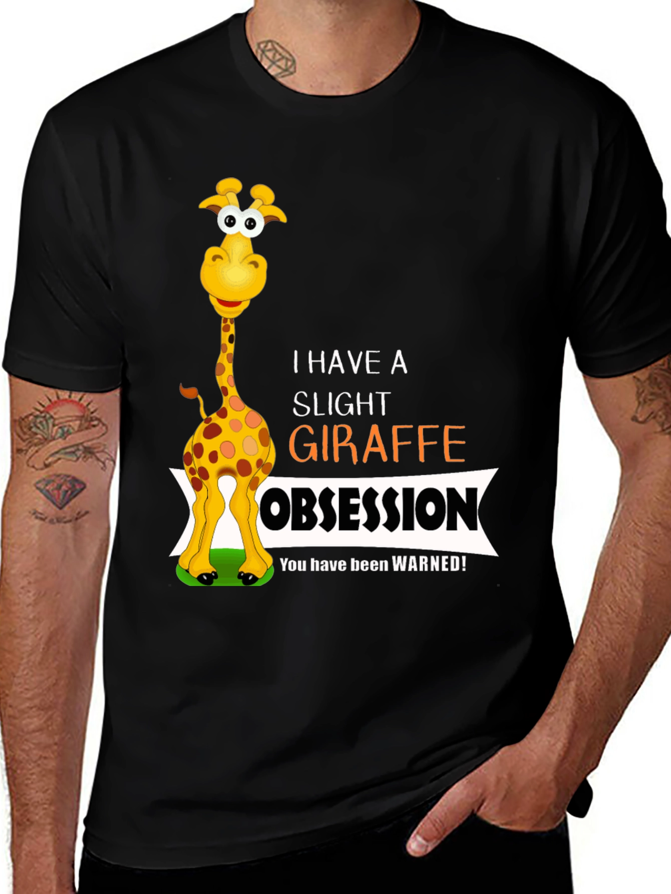 Variant 27 of Giraffe Obsession Graphic T-Shirt