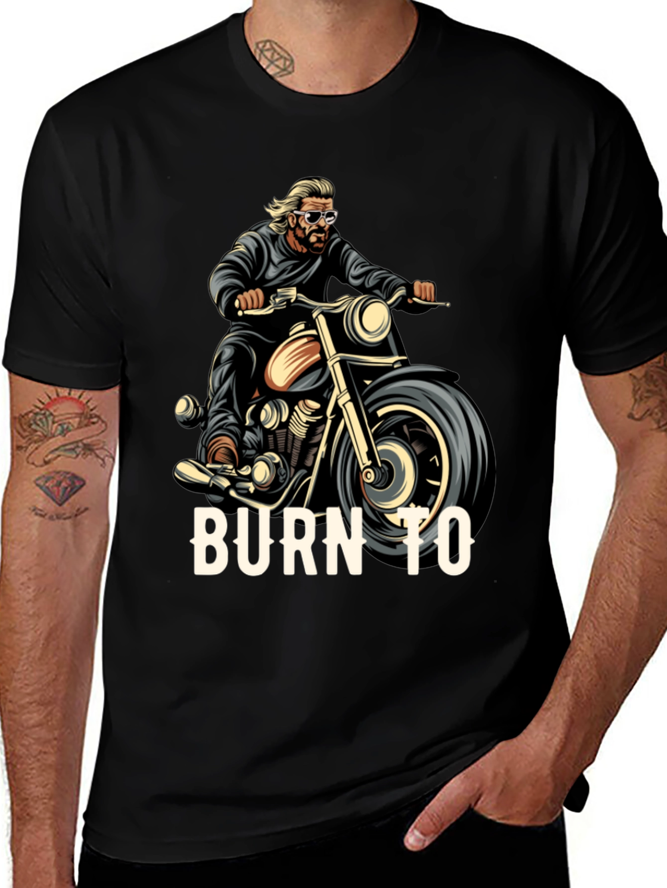 Variant 20 of Burn To Ride Graphic T-Shirt